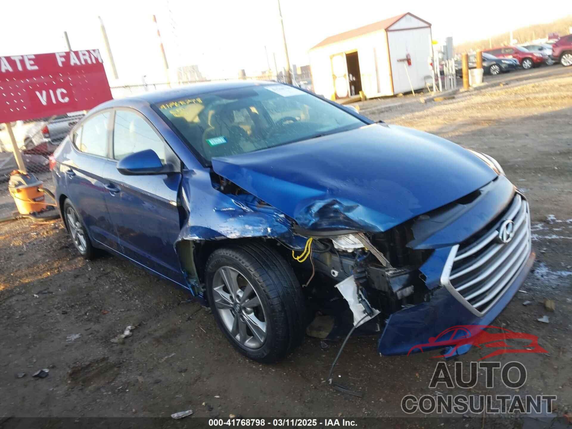 HYUNDAI ELANTRA 2017 - 5NPD84LF6HH052054