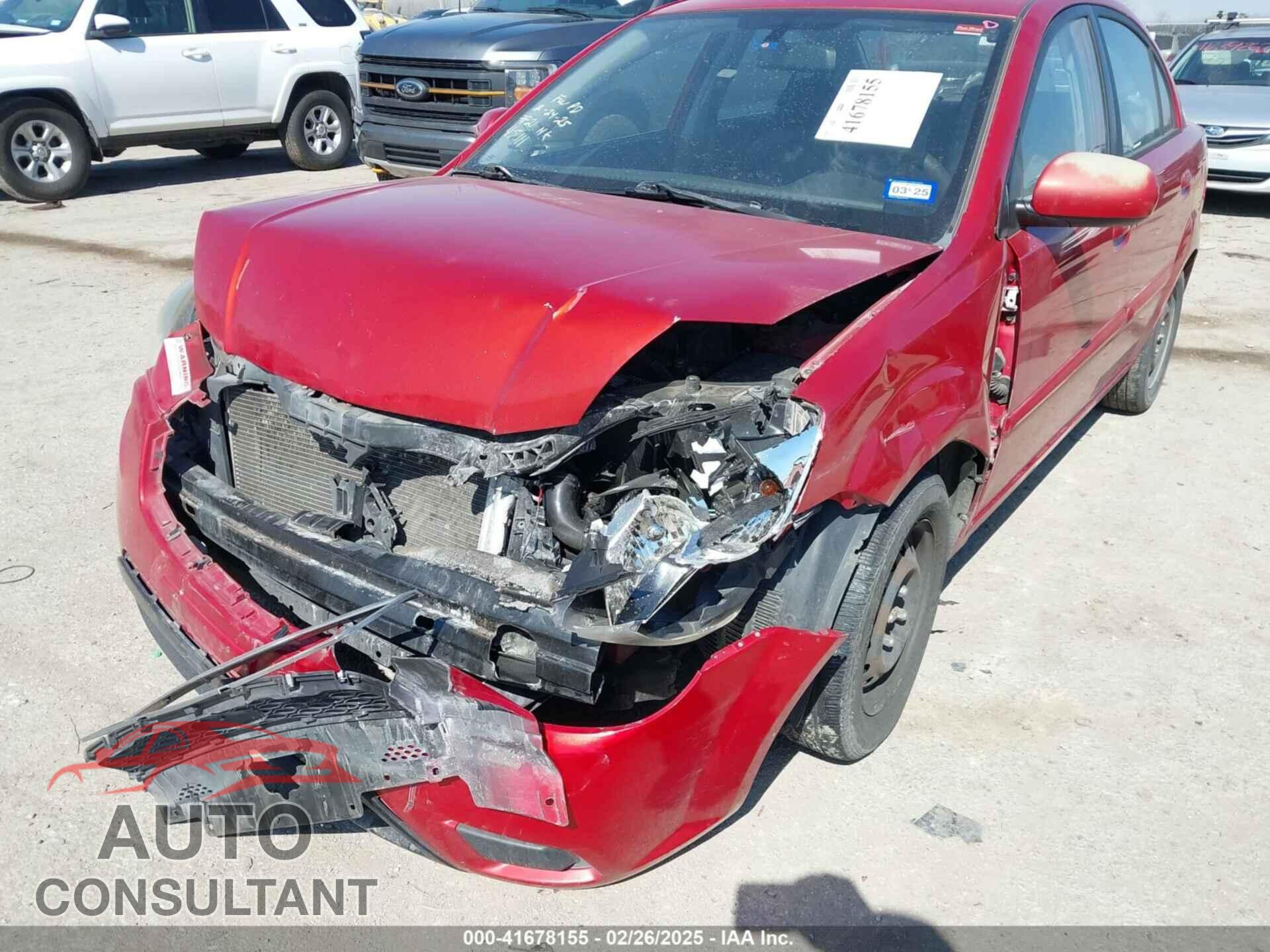 KIA RIO 2011 - KNADH4A34B6848891