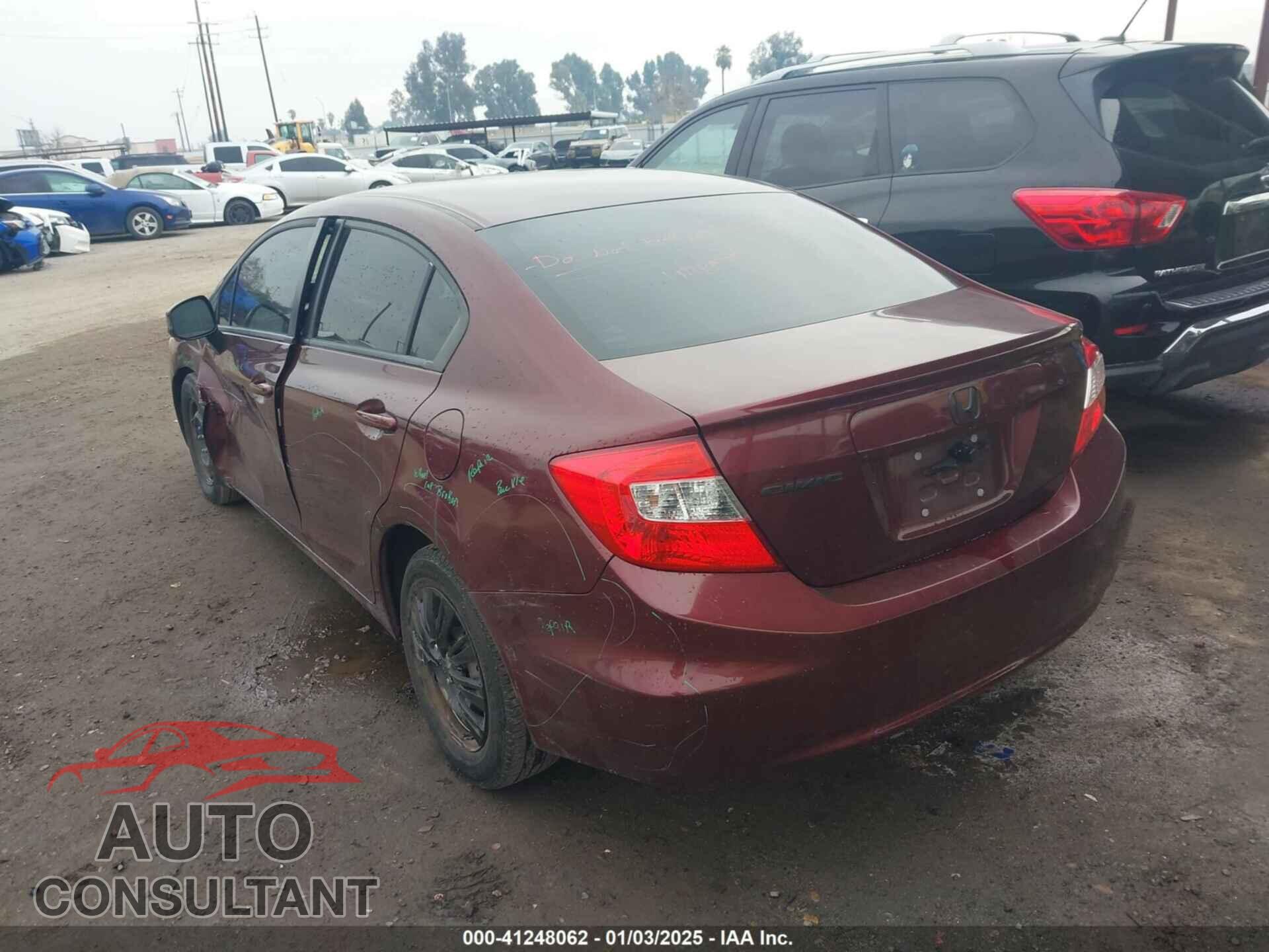 HONDA CIVIC SDN 2012 - 19XFB2F59CE389557