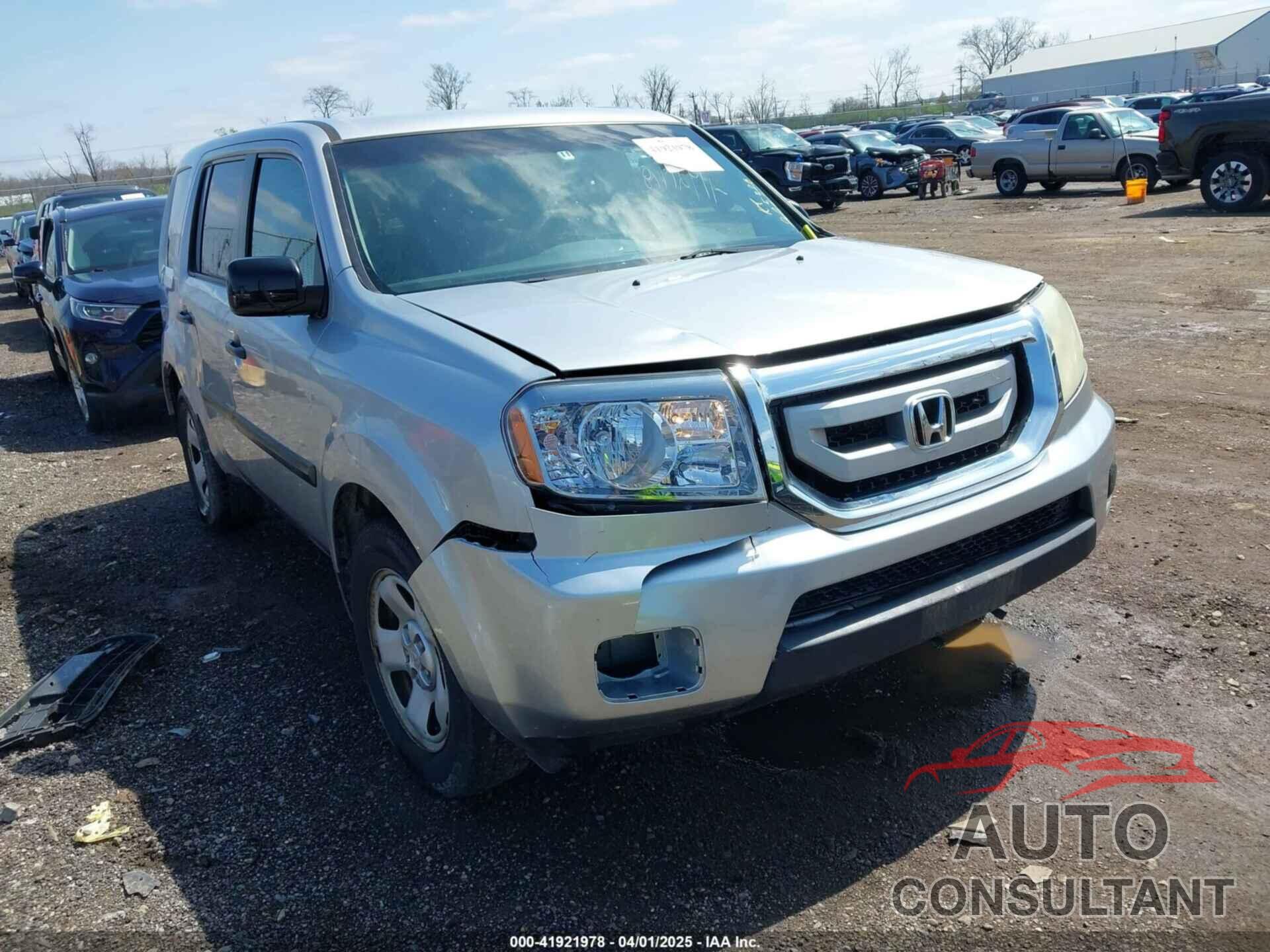 HONDA PILOT 2011 - 5fnyf4h25bb043350