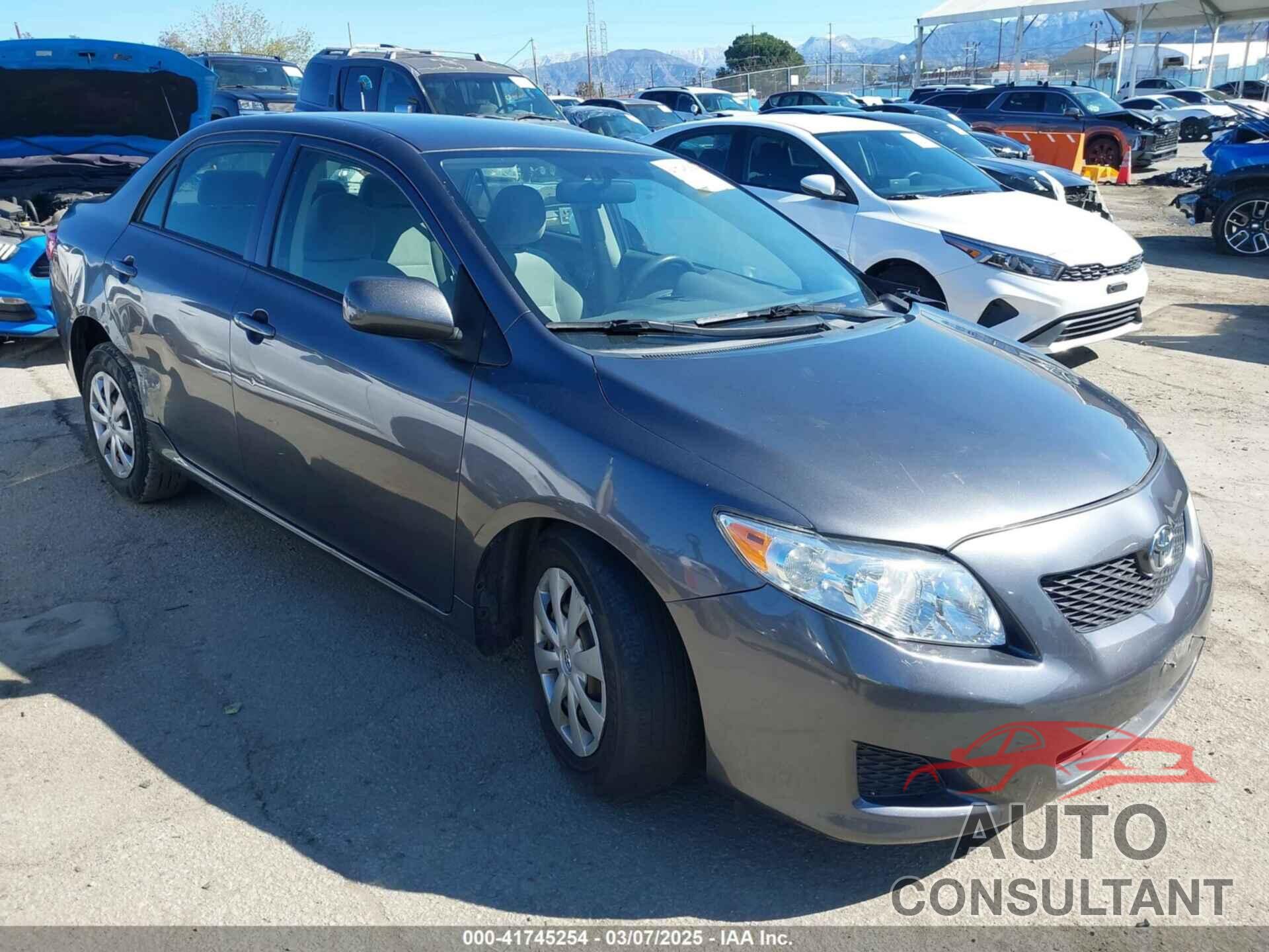 TOYOTA COROLLA 2009 - JTDBL40E49J025509