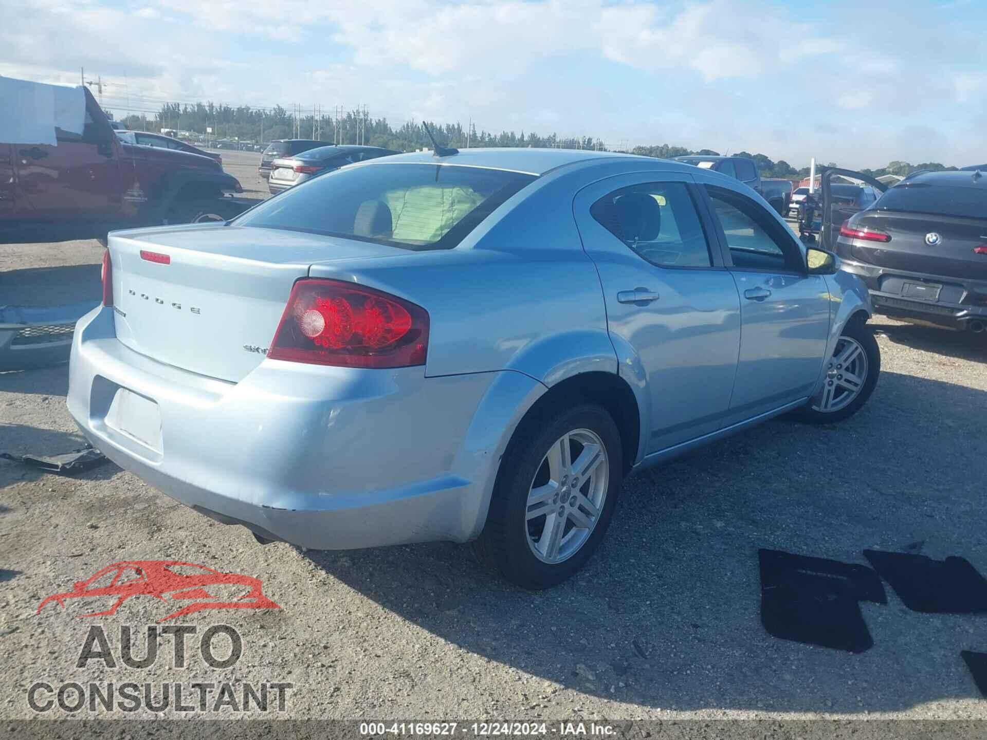 DODGE AVENGER 2013 - 1C3CDZCB0DN624851