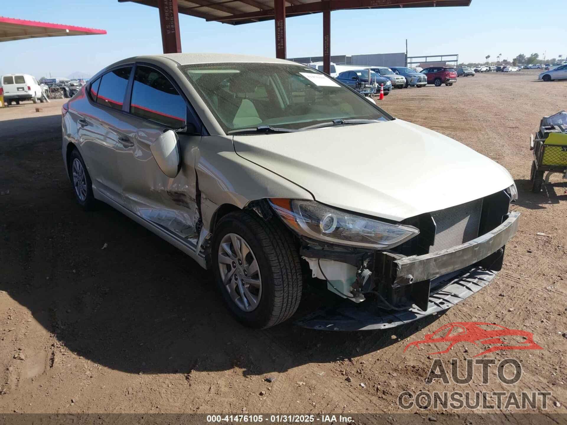HYUNDAI ELANTRA 2017 - KMHD74LF2HU428852