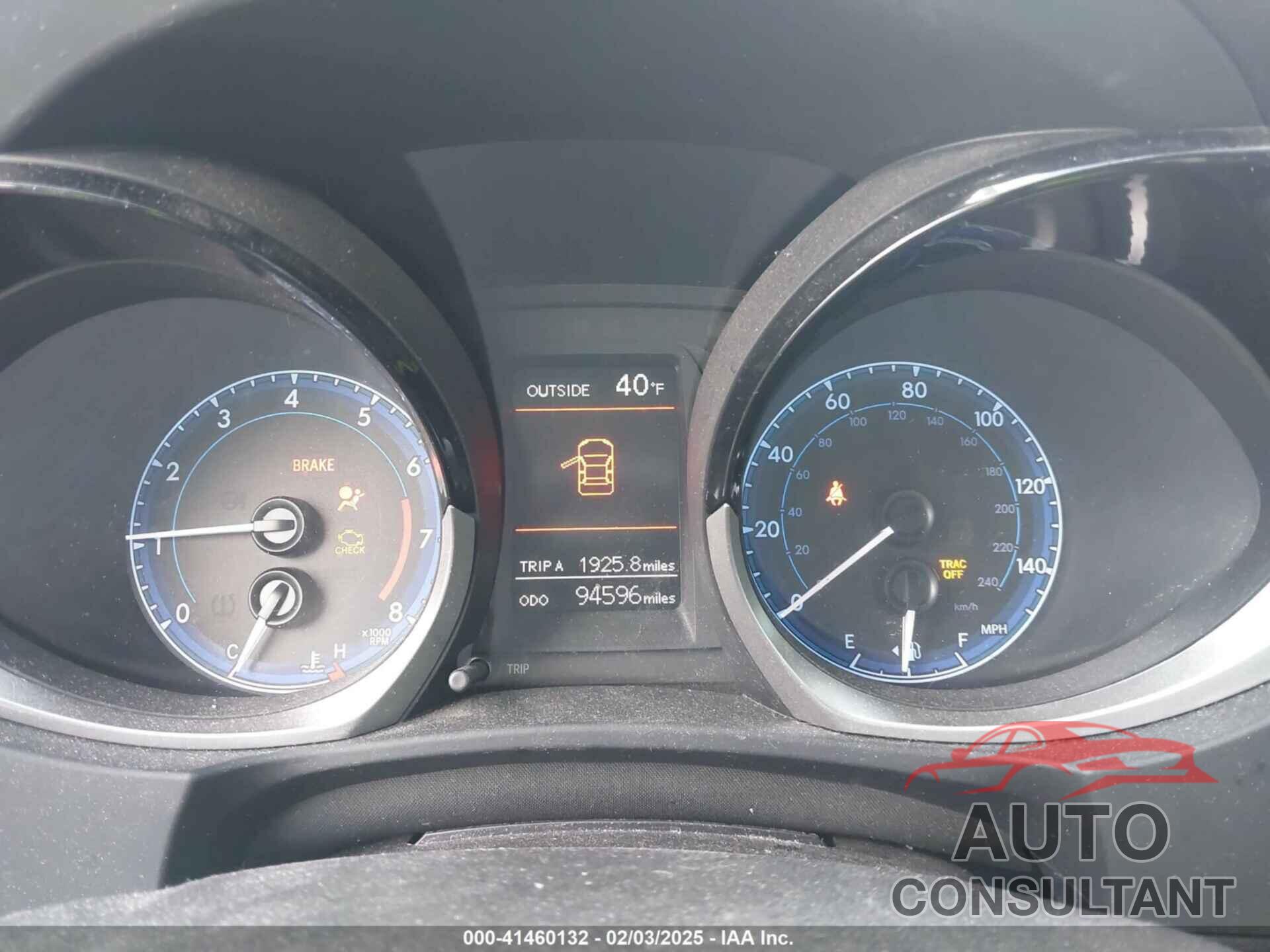 TOYOTA COROLLA 2016 - 5YFBURHE1GP396800