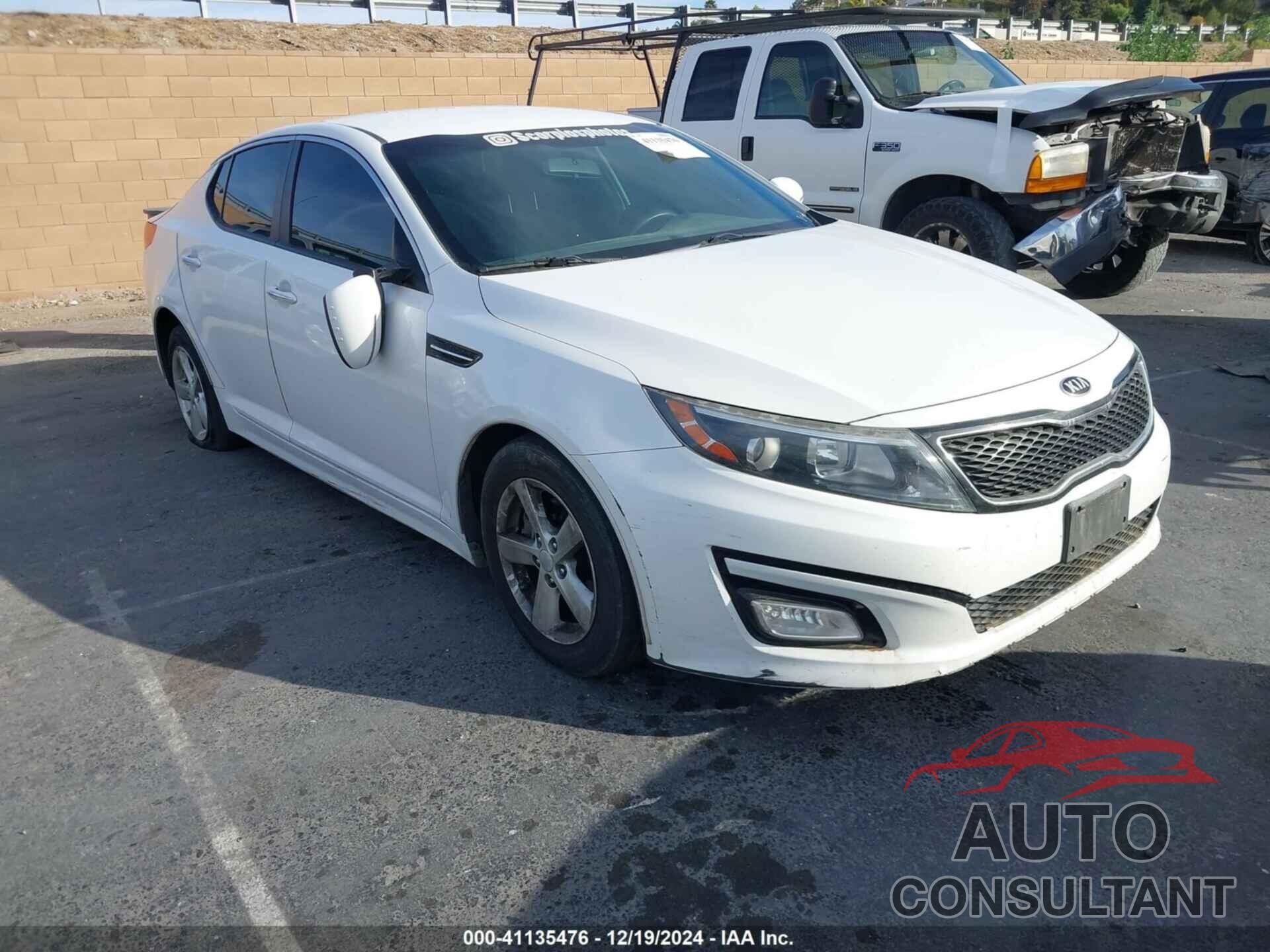 KIA OPTIMA 2015 - KNAGM4A71F5605367