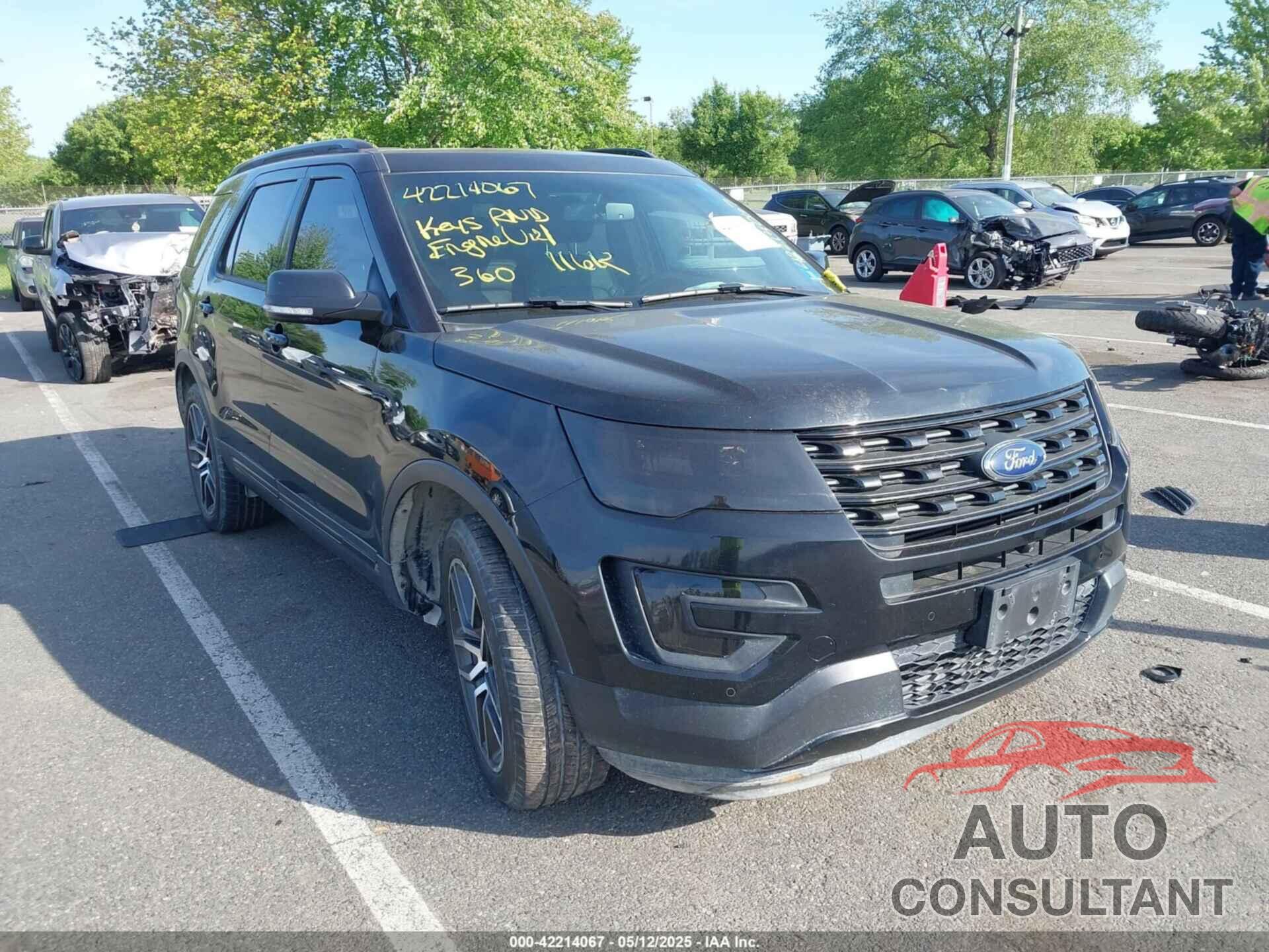 FORD EXPLORER 2016 - 1FM5K8GT0GGB91253