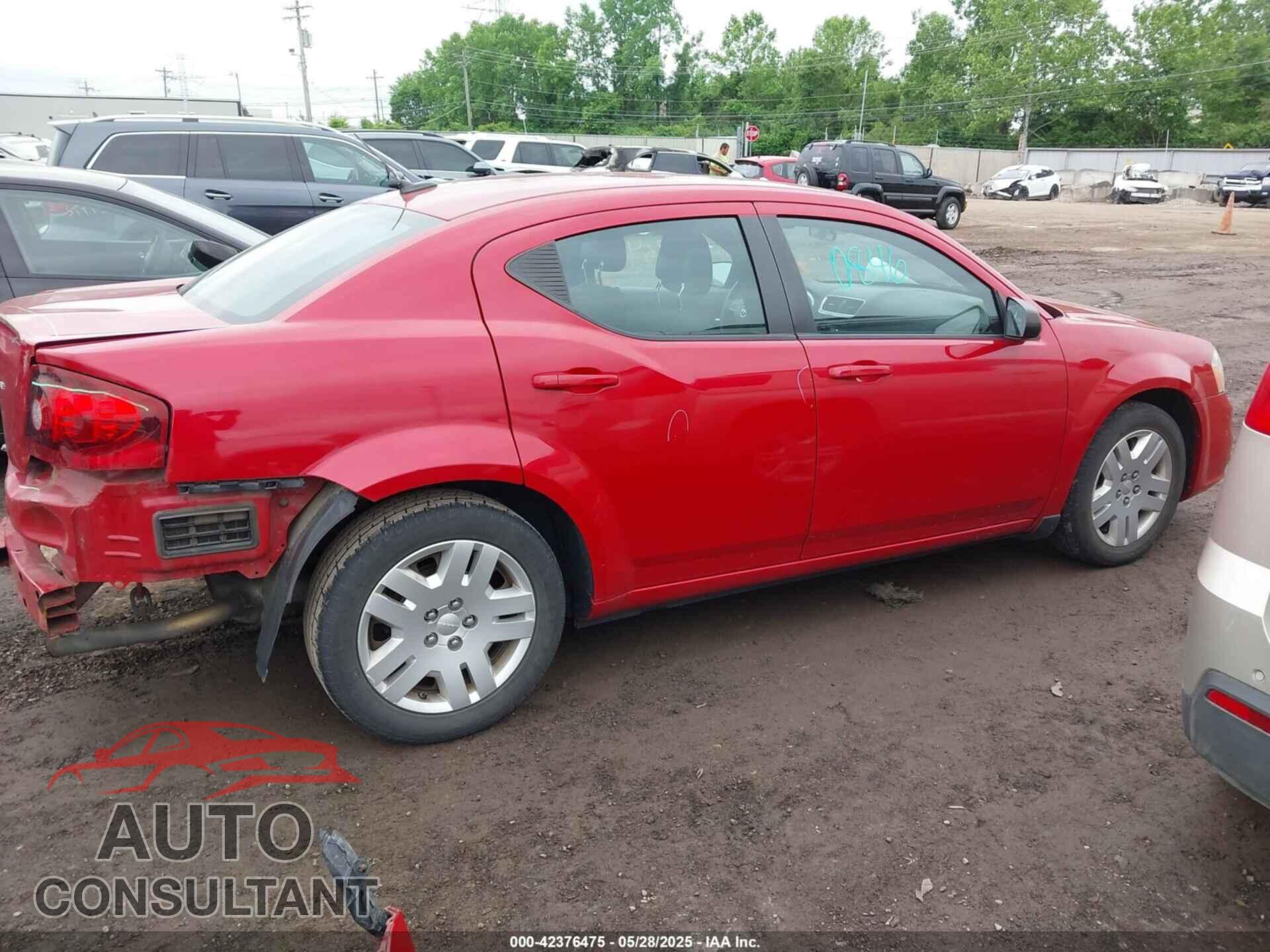 DODGE AVENGER 2013 - 1C3CDZAB5DN618014