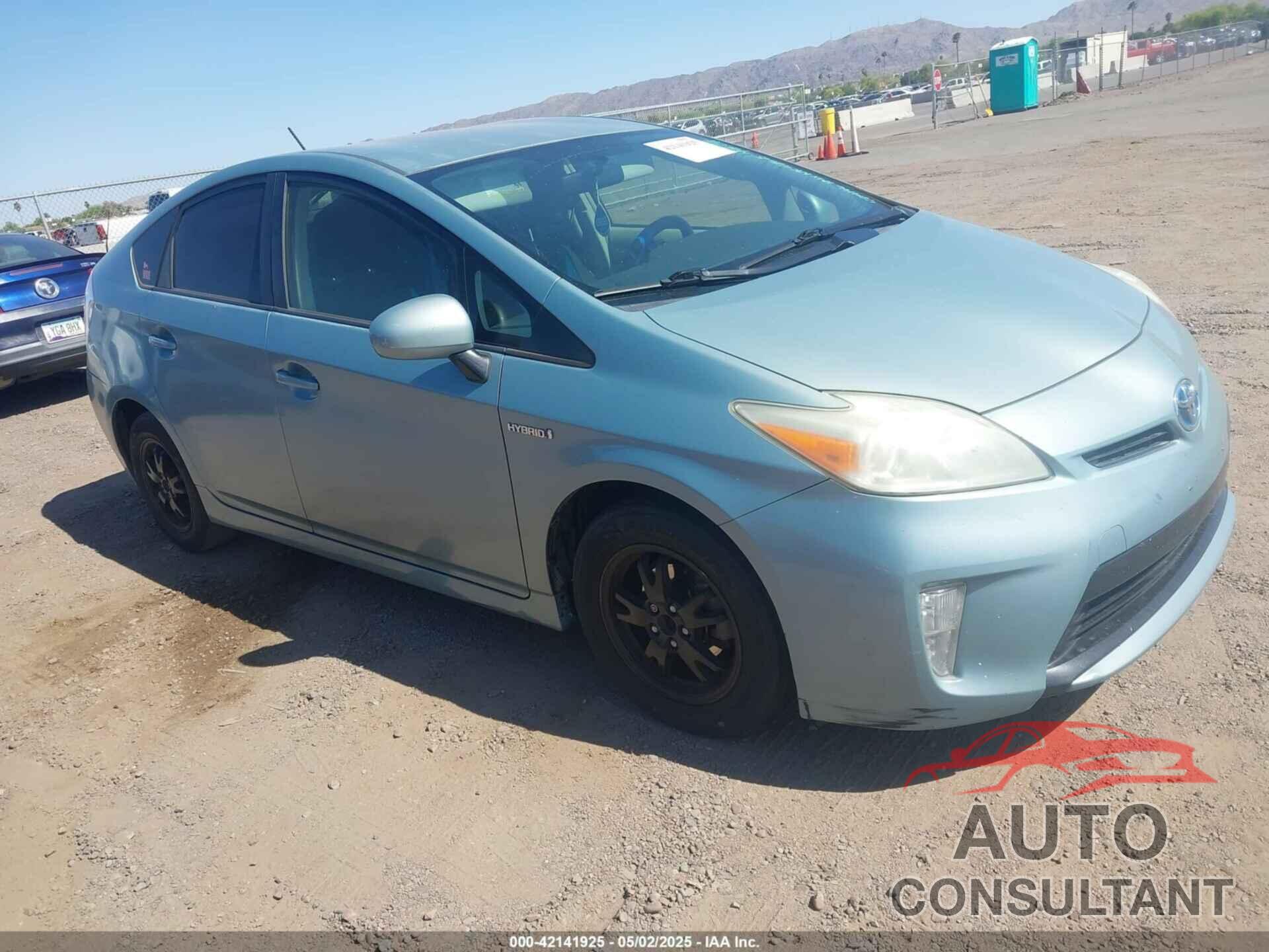 TOYOTA PRIUS 2012 - JTDKN3DU5C5484196