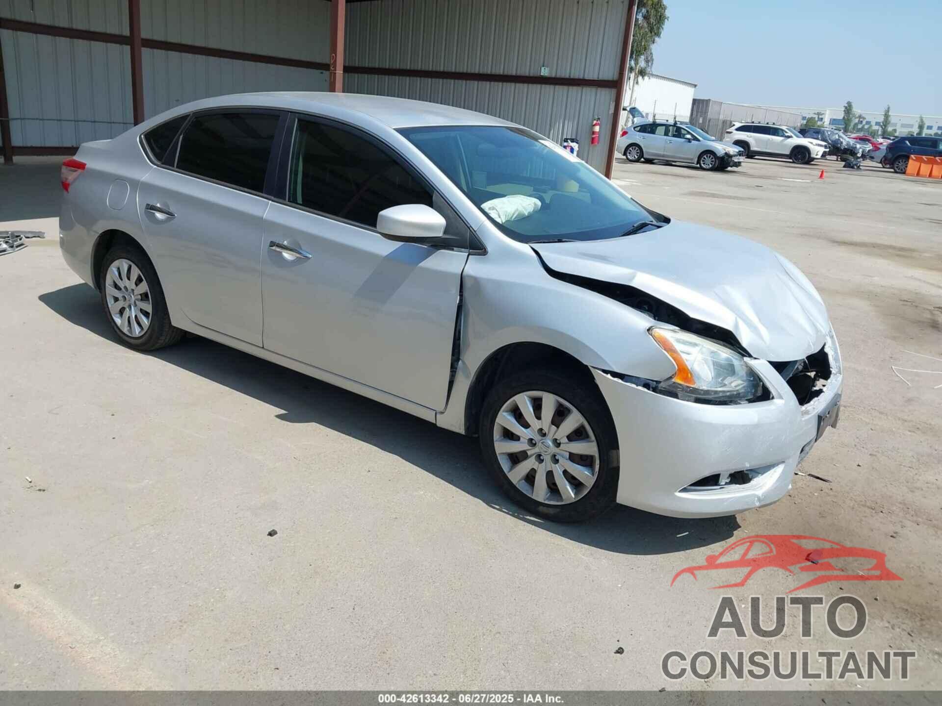 NISSAN SENTRA 2013 - 1N4AB7AP3DN904295