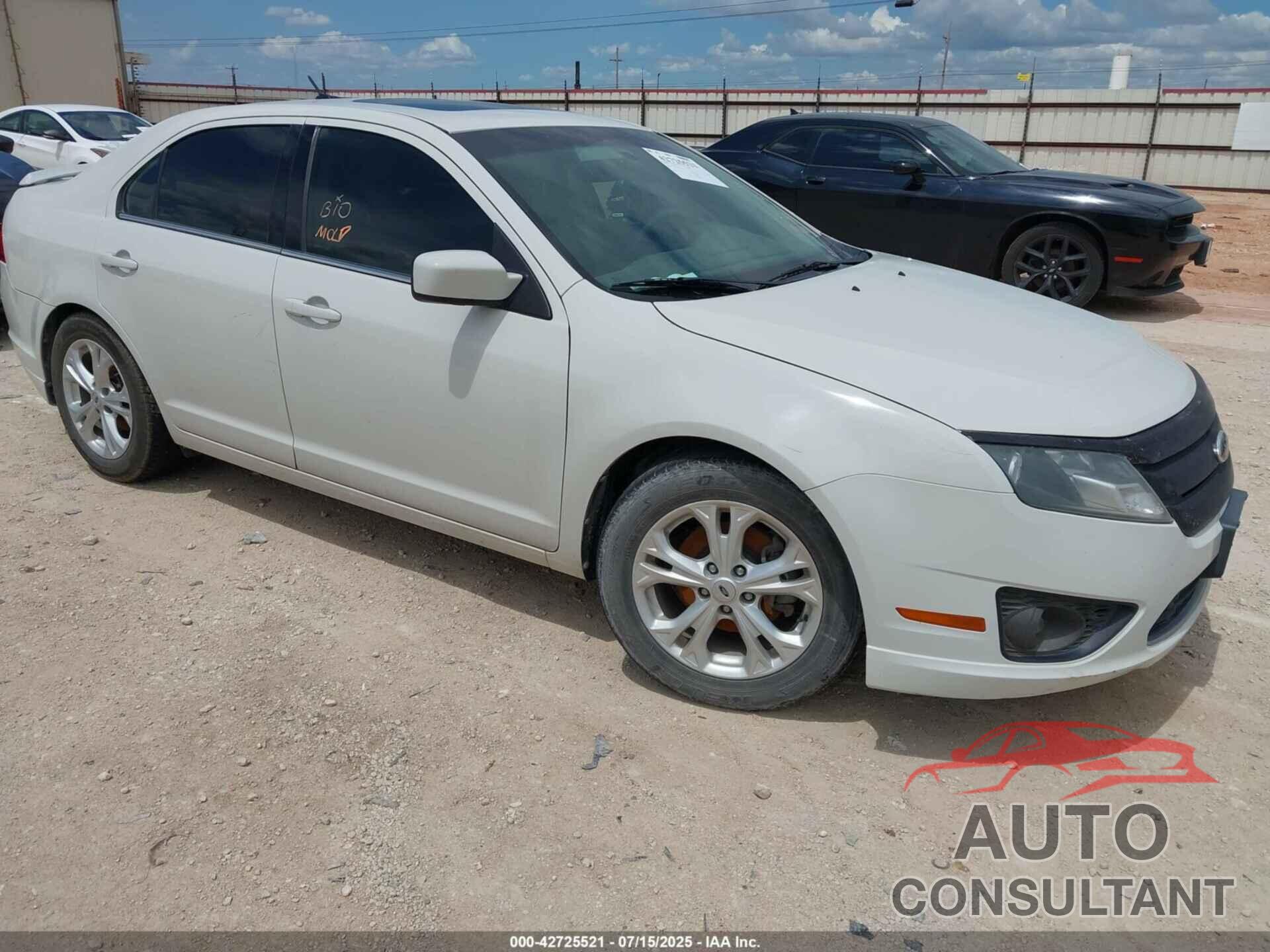 FORD FUSION 2012 - 3FAHP0HA3CR302498