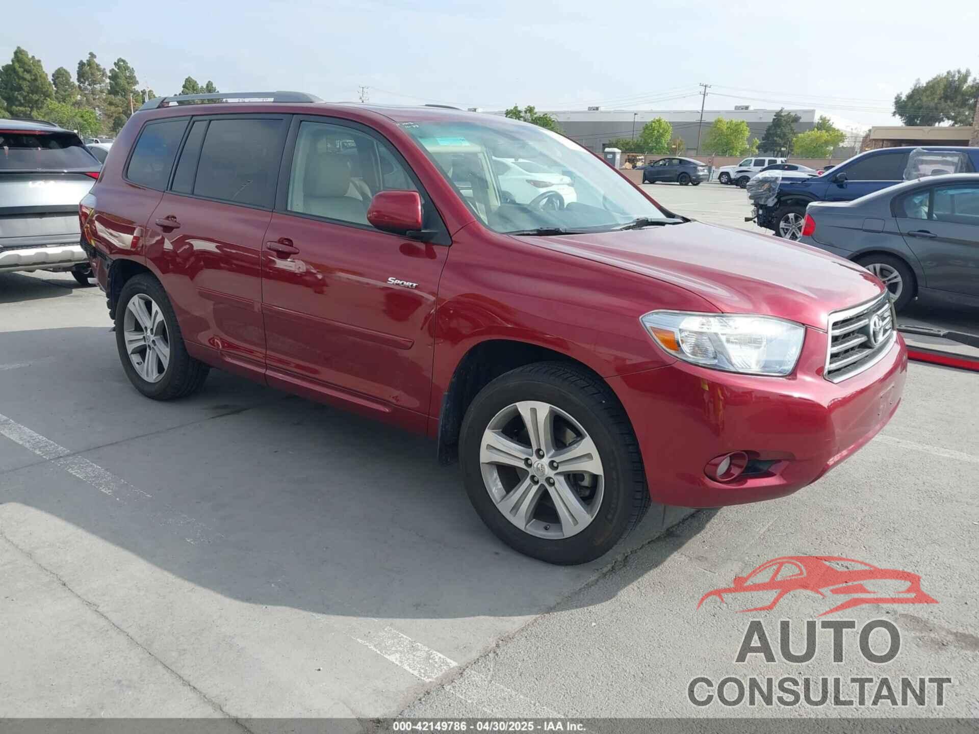 TOYOTA HIGHLANDER 2010 - 5TDXK3EH3AS001909