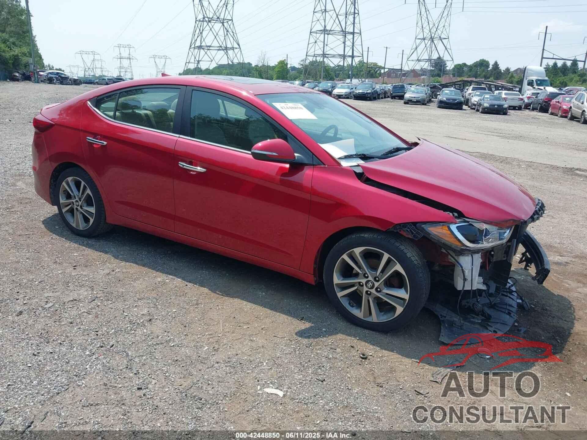HYUNDAI ELANTRA 2017 - 5NPD84LF4HH024088