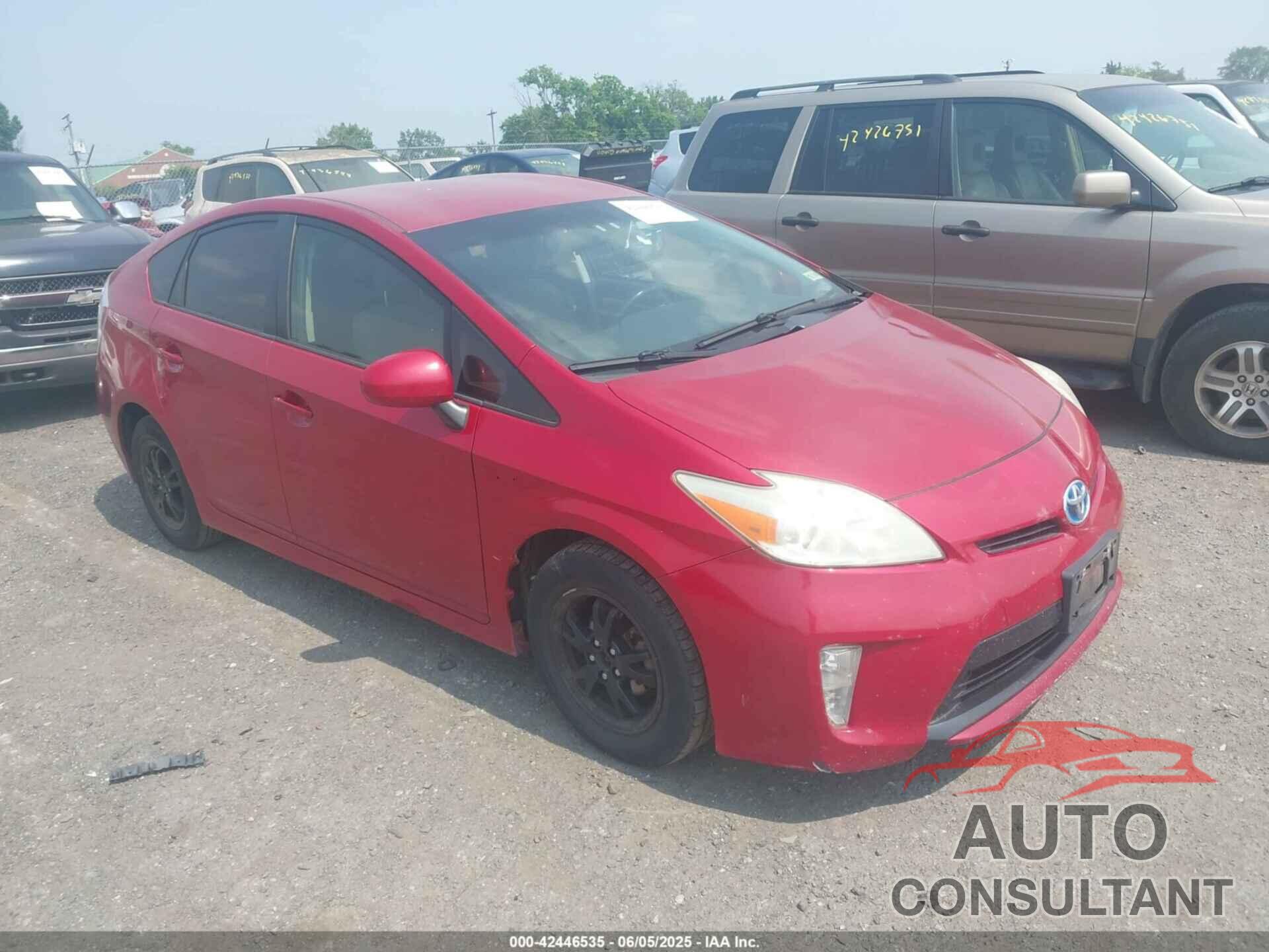 TOYOTA PRIUS 2012 - JTDKN3DU1C1503463