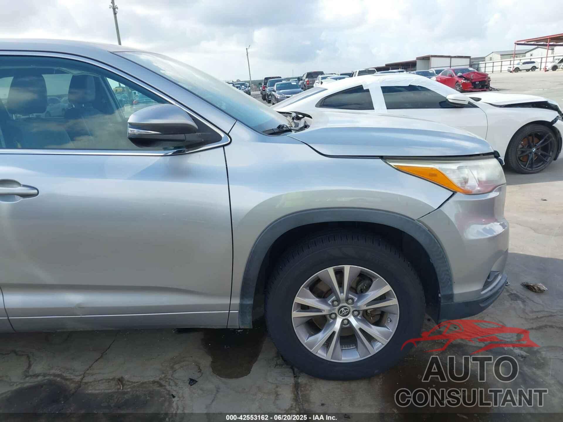 TOYOTA HIGHLANDER 2016 - 5TDZKRFH1GS169695