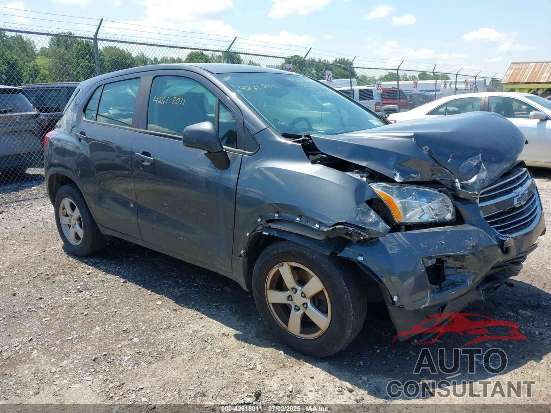 CHEVROLET TRAX 2016 - 3GNCJNSB1GL275581
