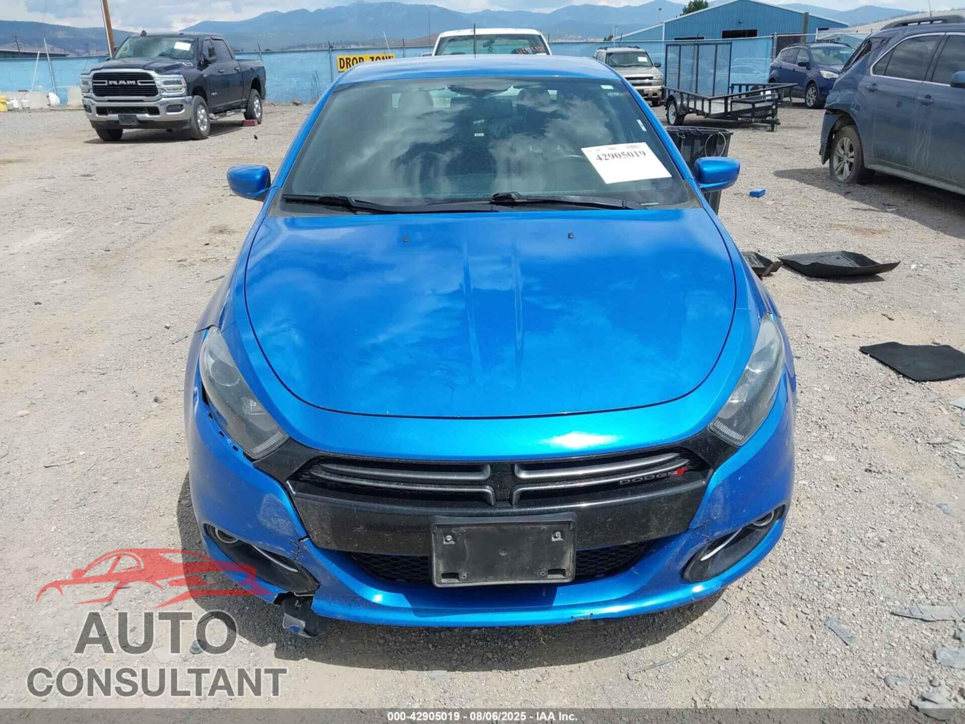 DODGE DART 2015 - 1C3CDFEB3FD252362