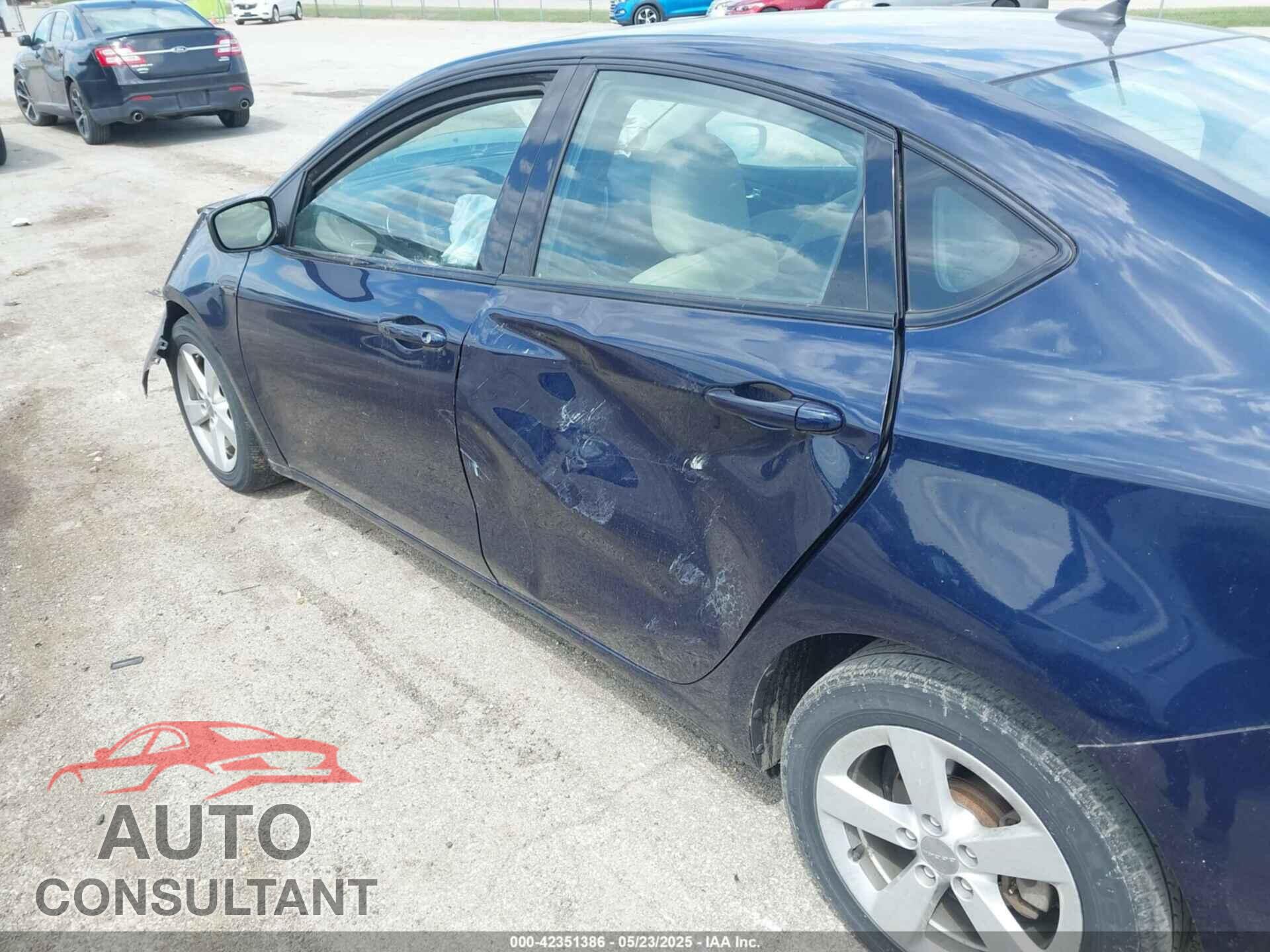 DODGE DART 2015 - 1C3CDFBB4FD123535