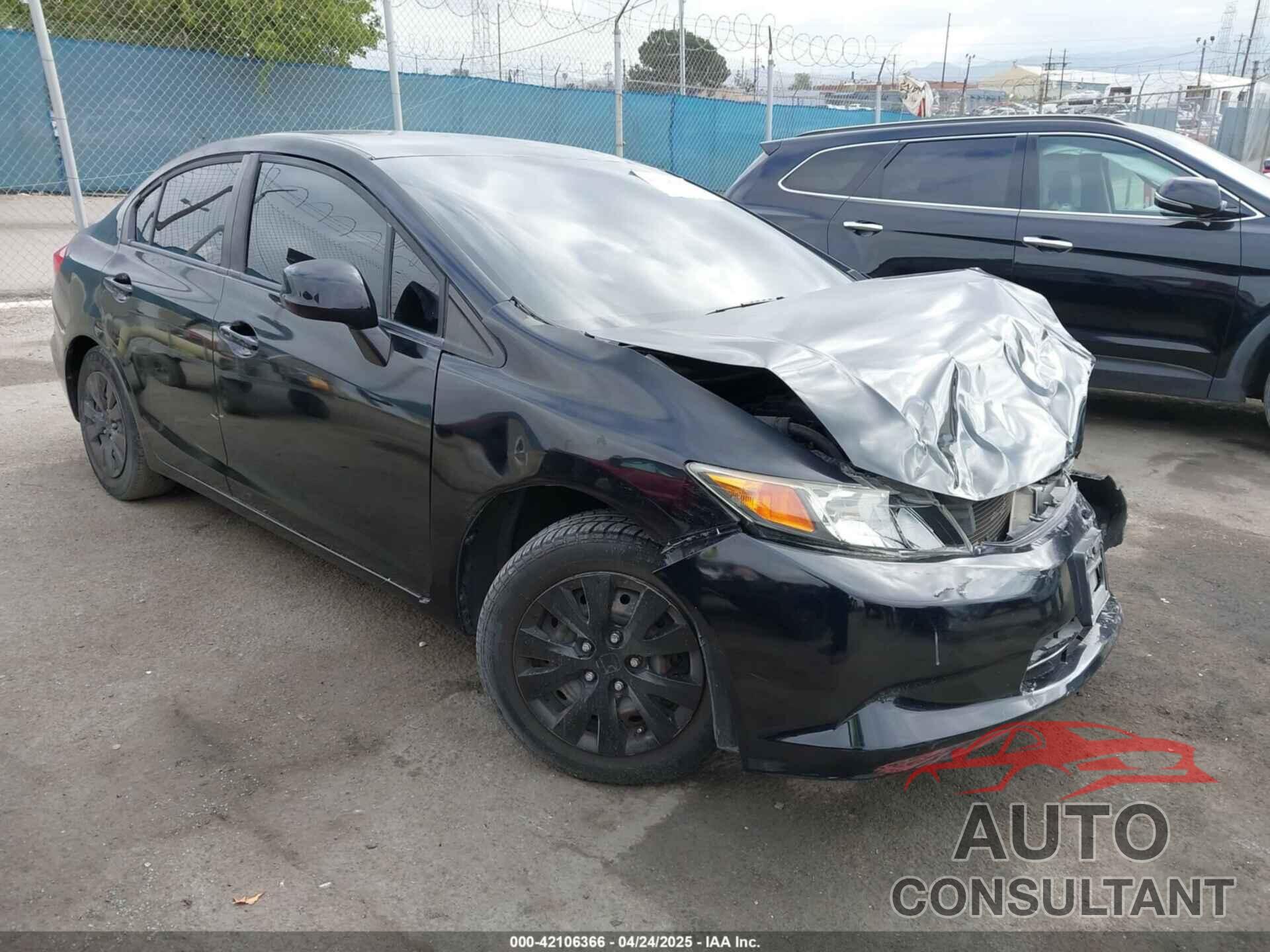 HONDA CIVIC 2012 - 19XFB2F52CE345934
