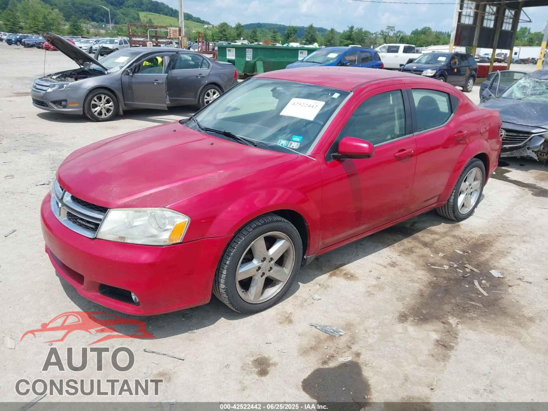 DODGE AVENGER 2011 - 1B3BD2FG9BN564220