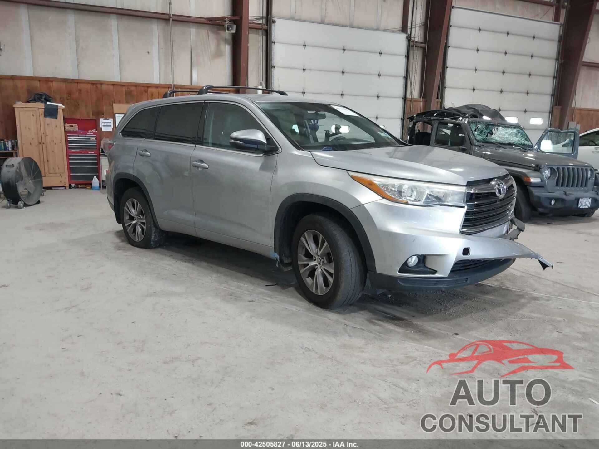 TOYOTA HIGHLANDER 2016 - 5TDBKRFH7GS260830