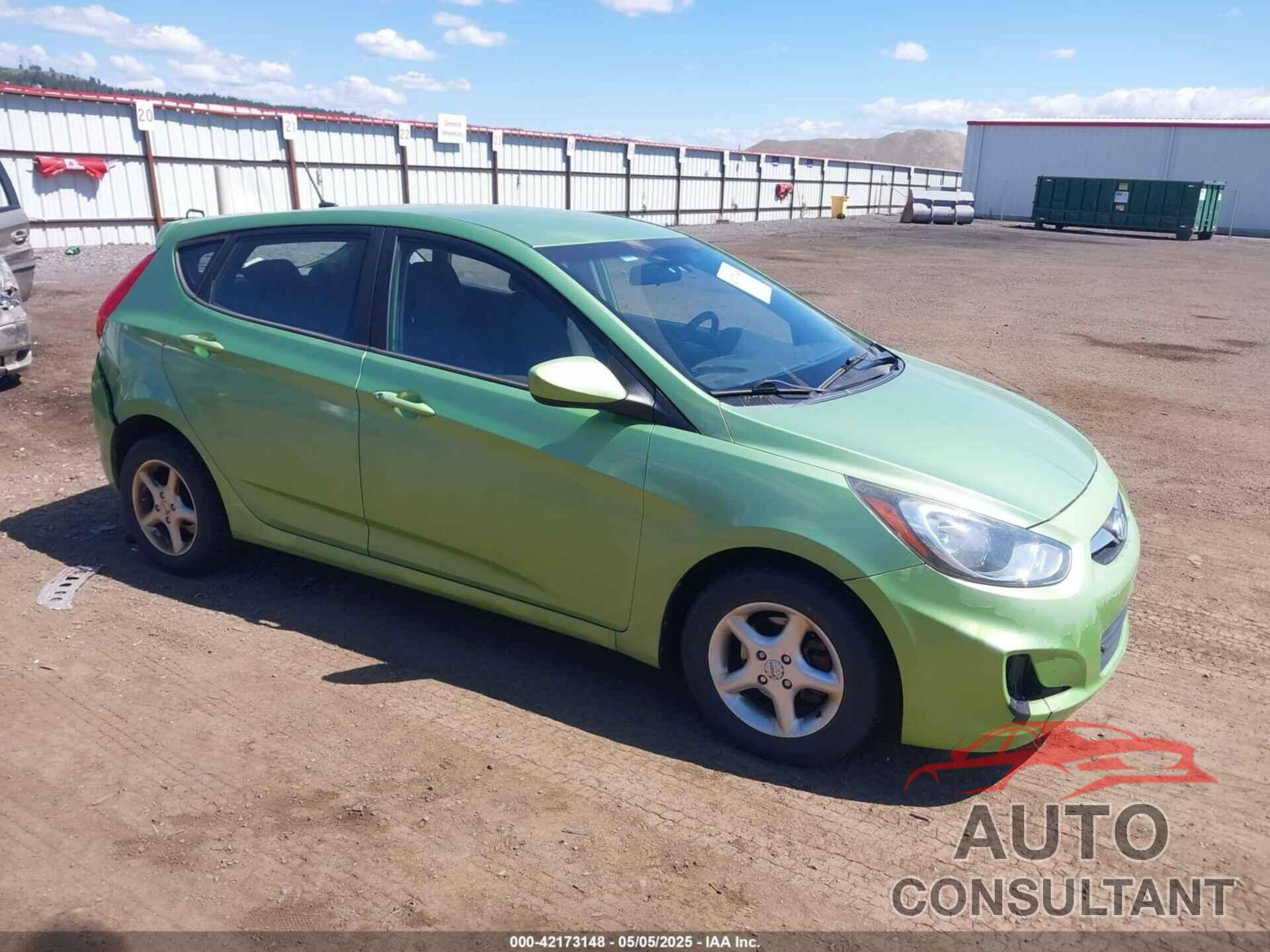 HYUNDAI ACCENT 2012 - KMHCU5AE6CU030752