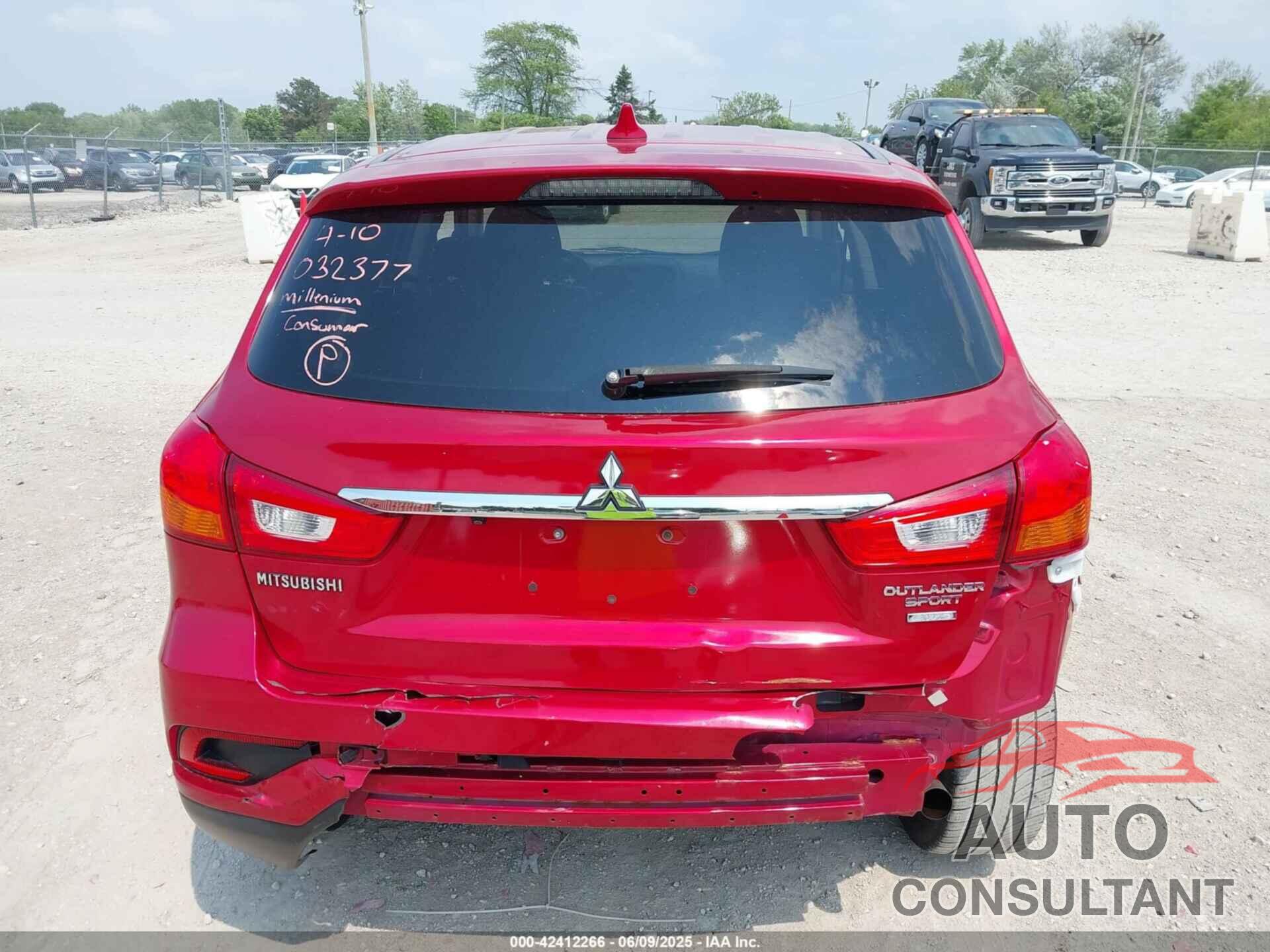 MITSUBISHI OUTLANDER SPORT 2019 - JA4AP3AU6KU032377