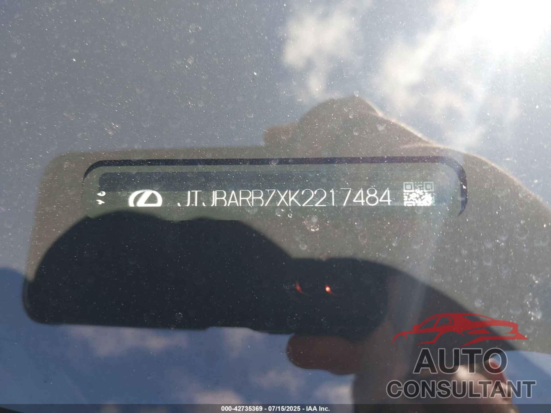 LEXUS NX 300 2019 - JTJBARBZXK2217484