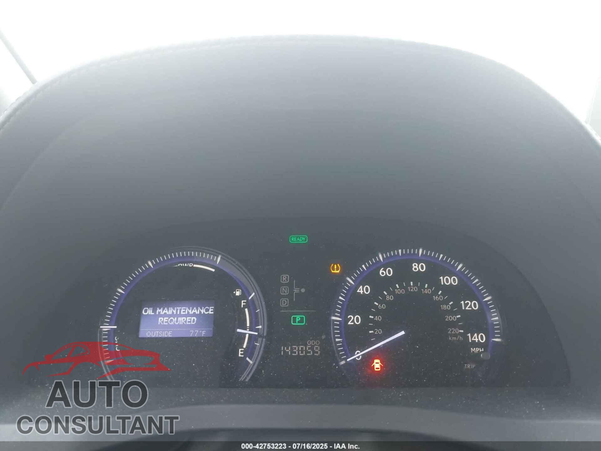 LEXUS HS 2010 - JTHBB1BA5A2014124