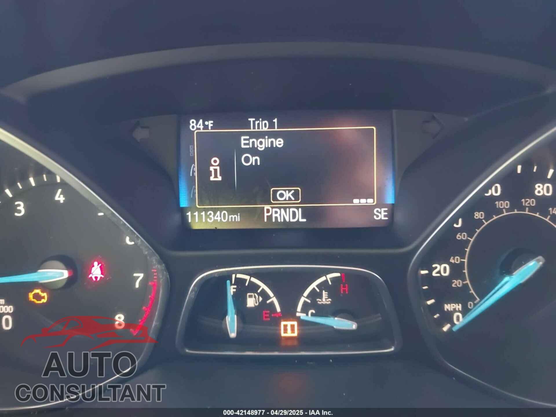 FORD FOCUS 2016 - 1FADP3F26GL309199