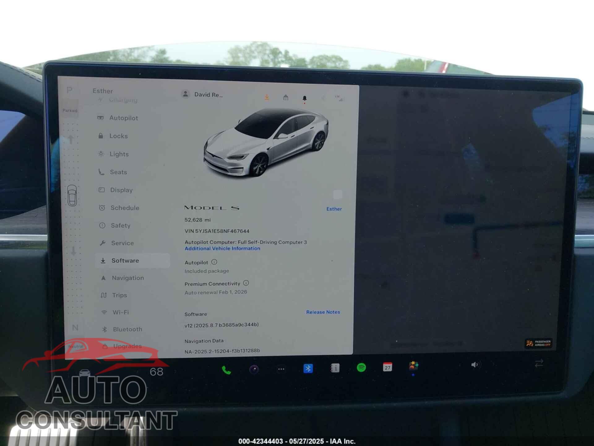 TESLA MODEL S 2022 - 5YJSA1E58NF467644