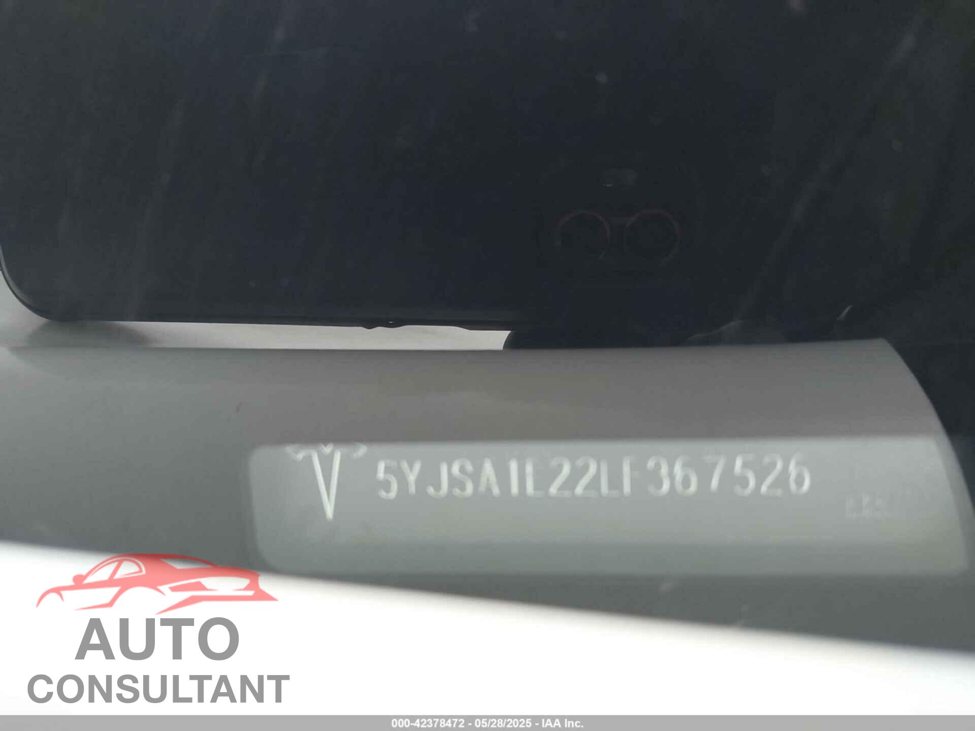 TESLA MODEL S 2020 - 5YJSA1E22LF367526
