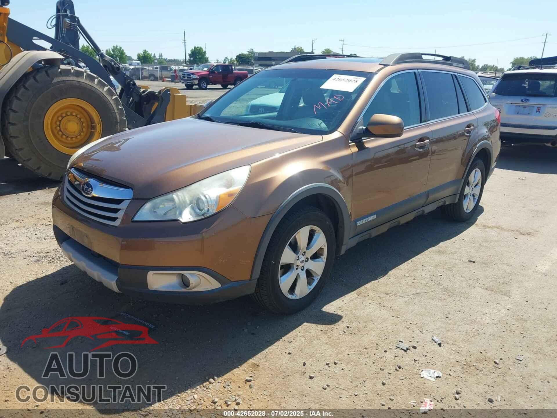 SUBARU OUTBACK 2011 - 4S4BRBKC1B3421899