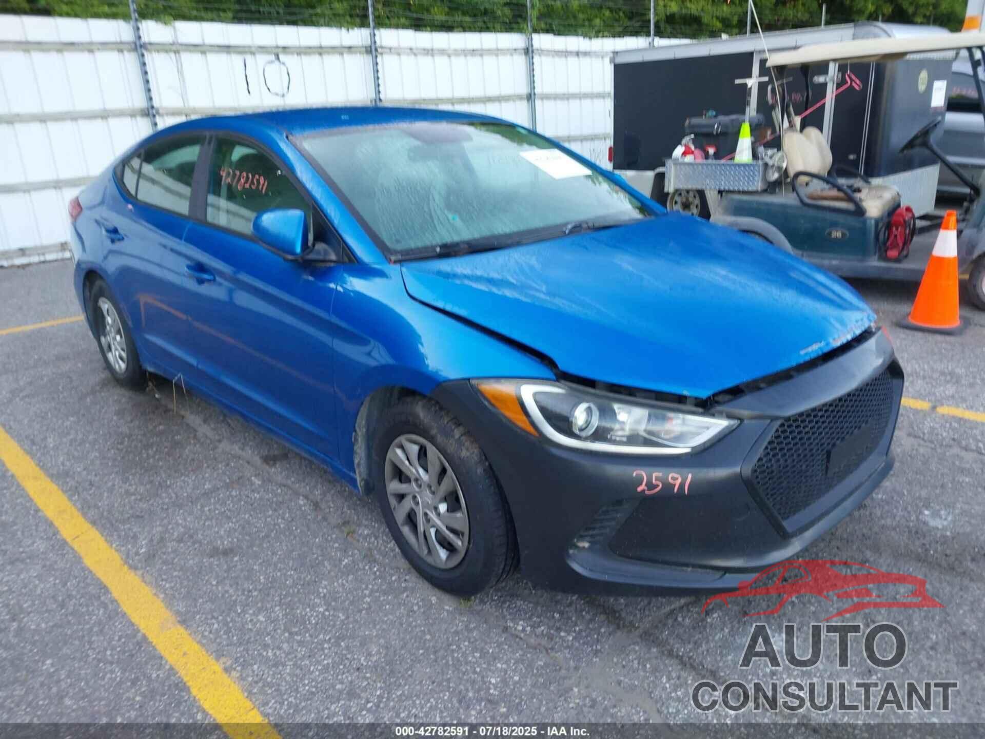 HYUNDAI ELANTRA 2017 - KMHD74LF4HU101272