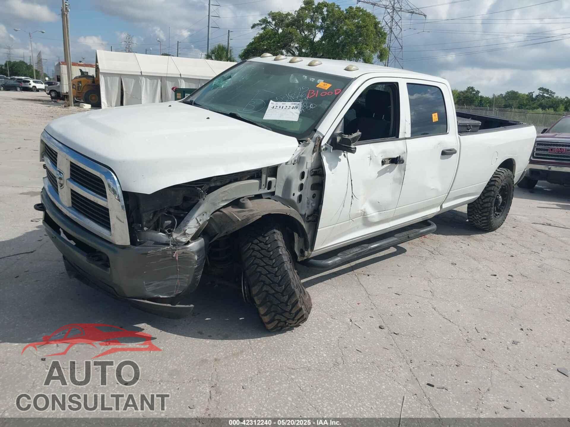 DODGE RAM 2500 2010 - 3D7UT2CL7AG119709