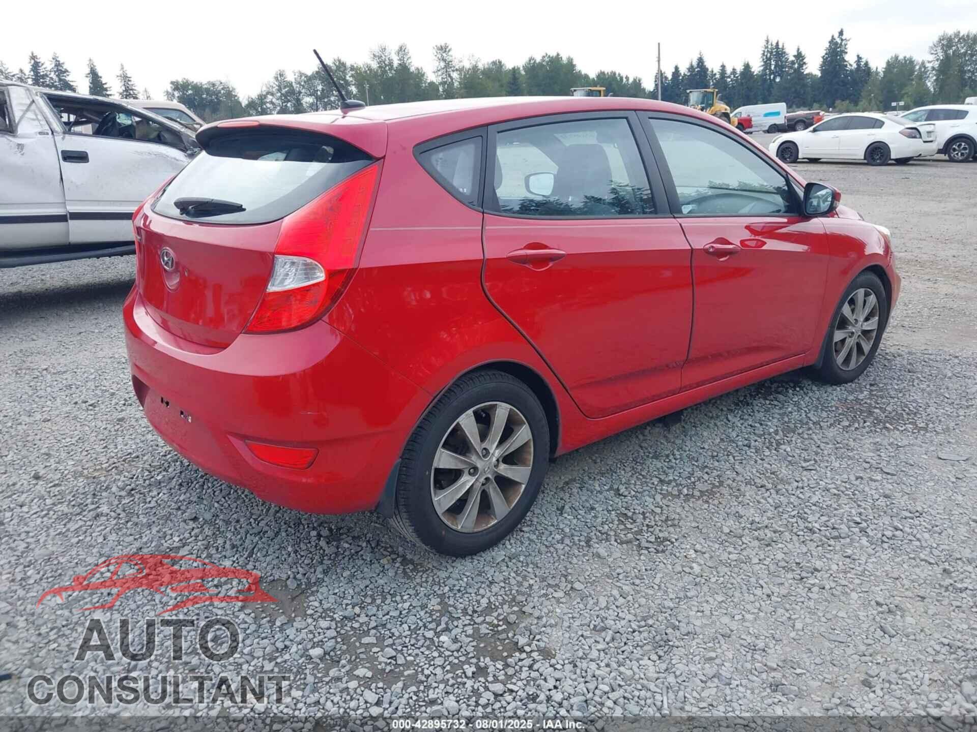 HYUNDAI ACCENT 2013 - KMHCU5AE2DU084955
