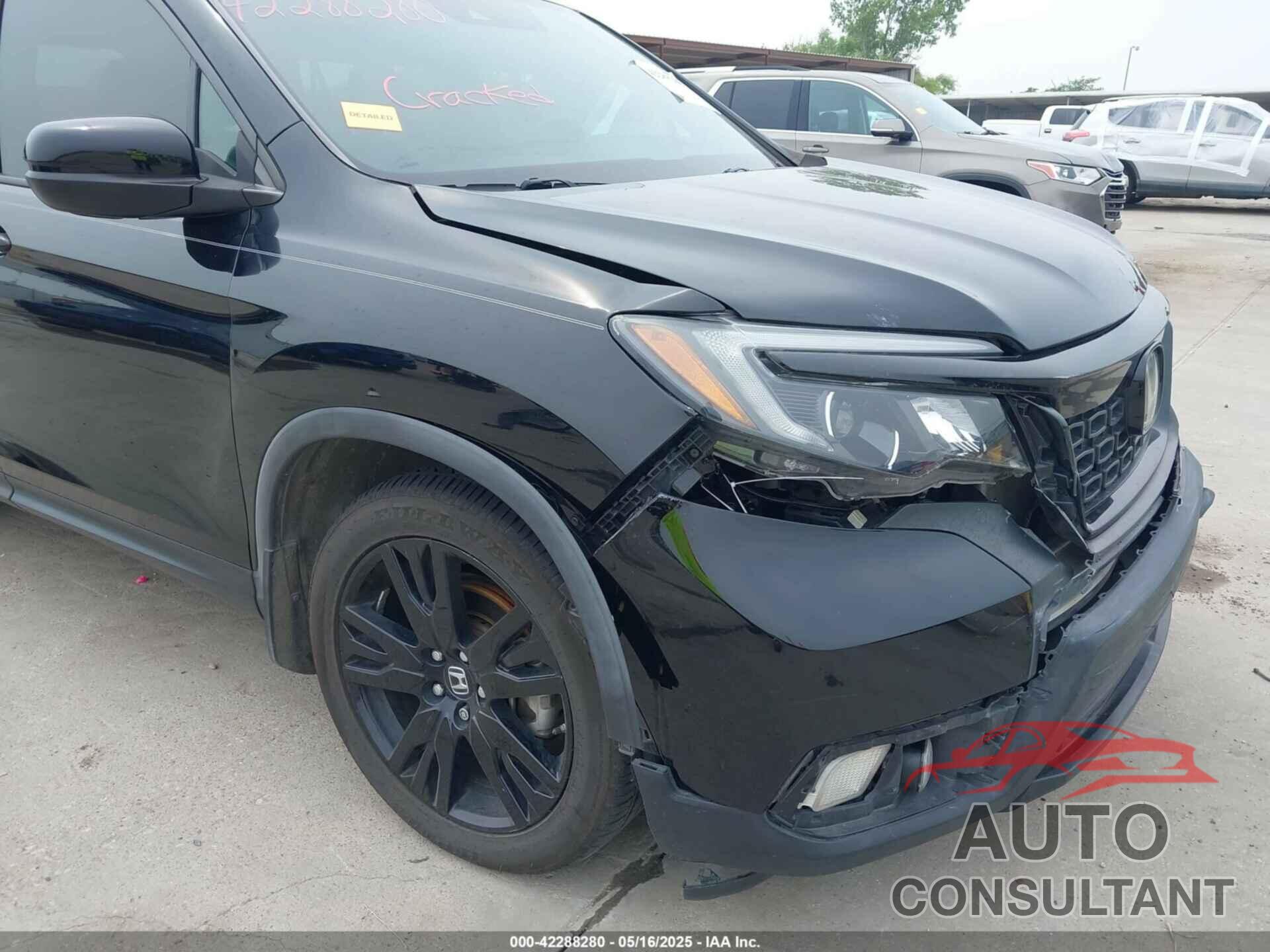 HONDA PASSPORT 2019 - 5FNYF7H25KB008597