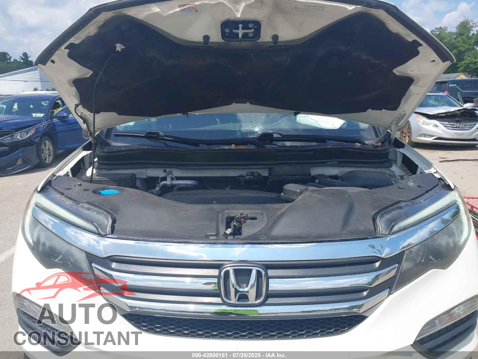 HONDA PILOT 2017 - 5FNYF6H77HB017722