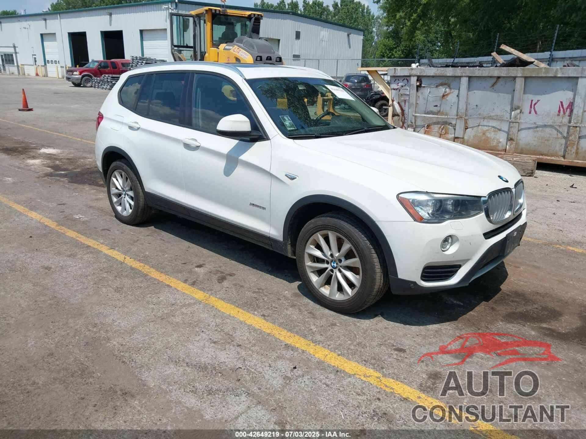 BMW X3 2017 - 5UXWX9C36H0W74437