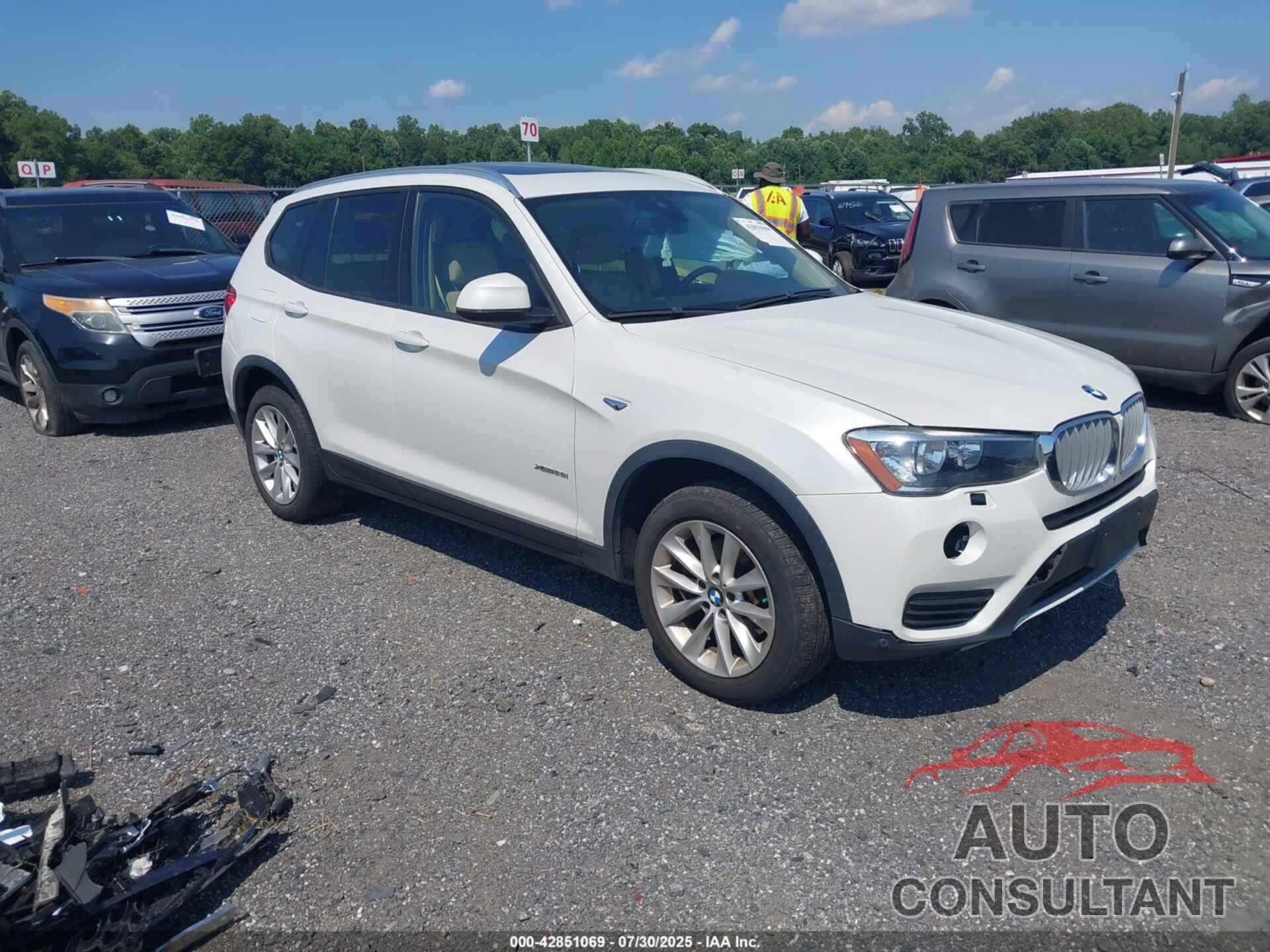 BMW X3 2016 - 5UXWX9C51G0D87462