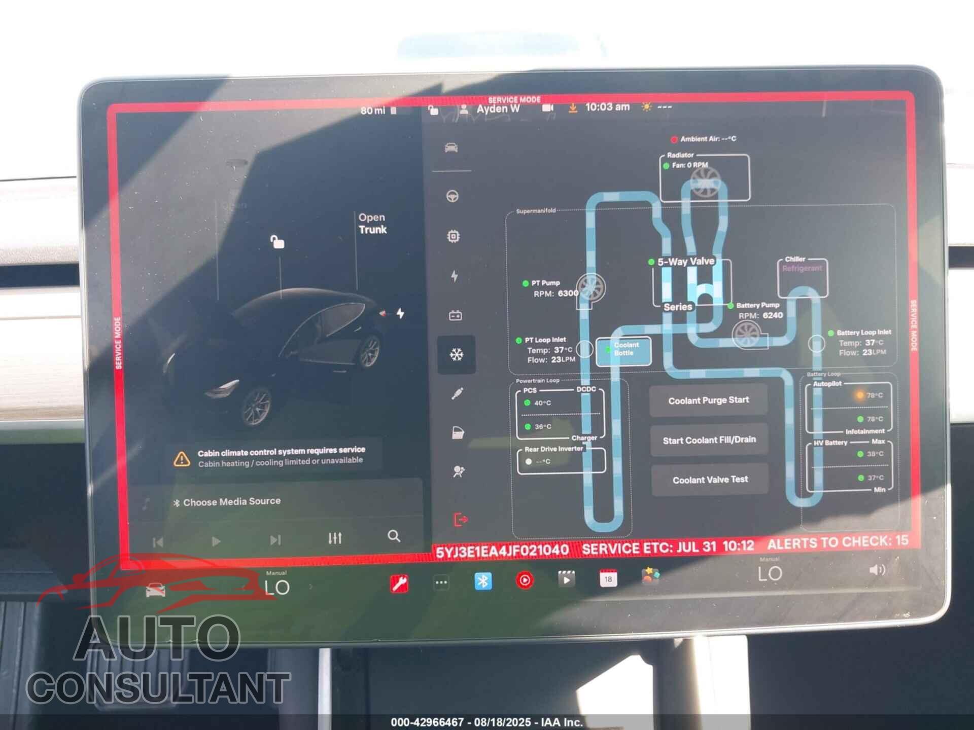 TESLA MODEL 3 2018 - 5YJ3E1EA4JF021040