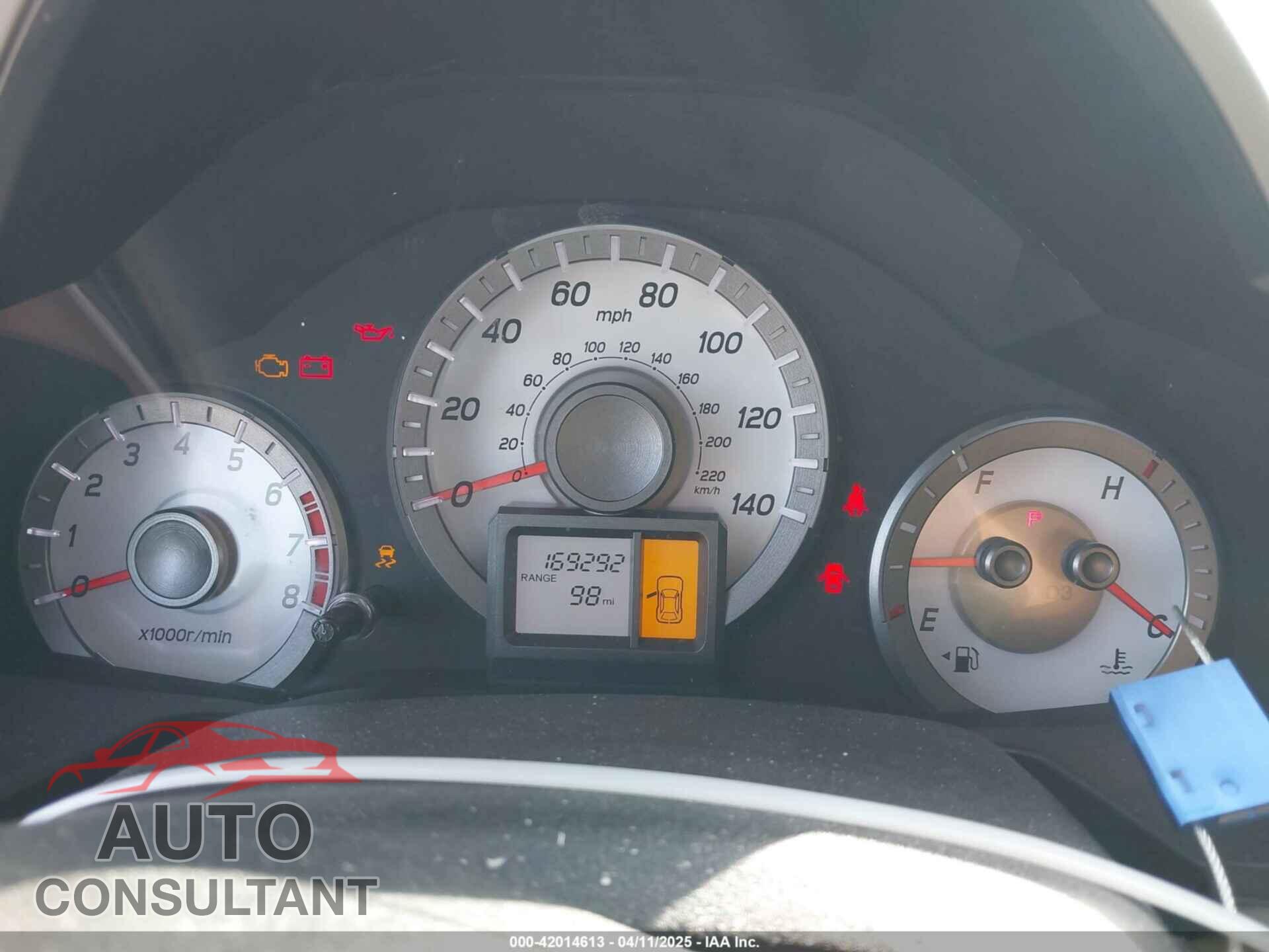 HONDA PILOT 2013 - 5FNYF3H25DB014878