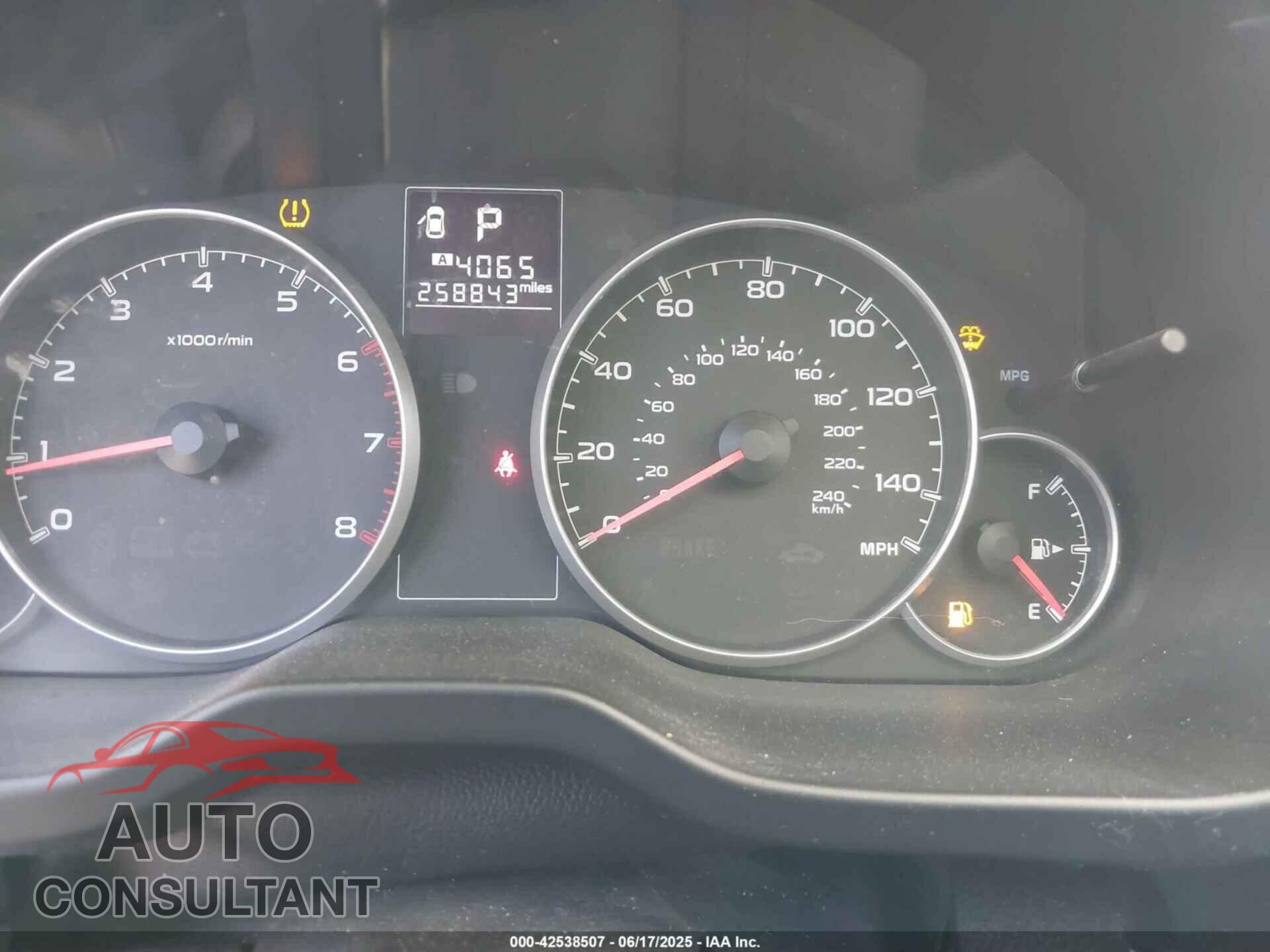 SUBARU OUTBACK 2013 - 4S4BRBCC5D3266260