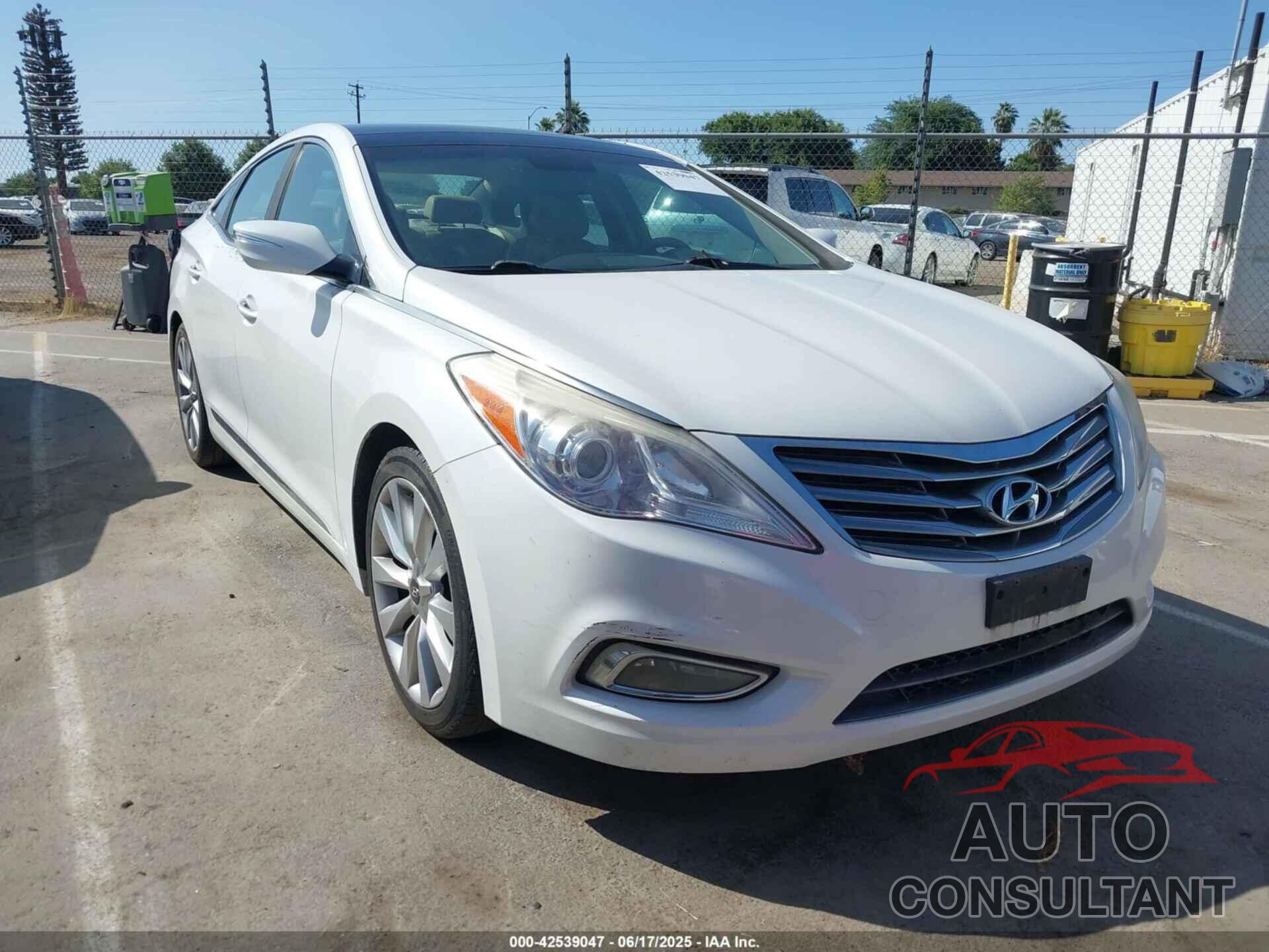 HYUNDAI AZERA 2013 - KMHFH4JG0DA329329