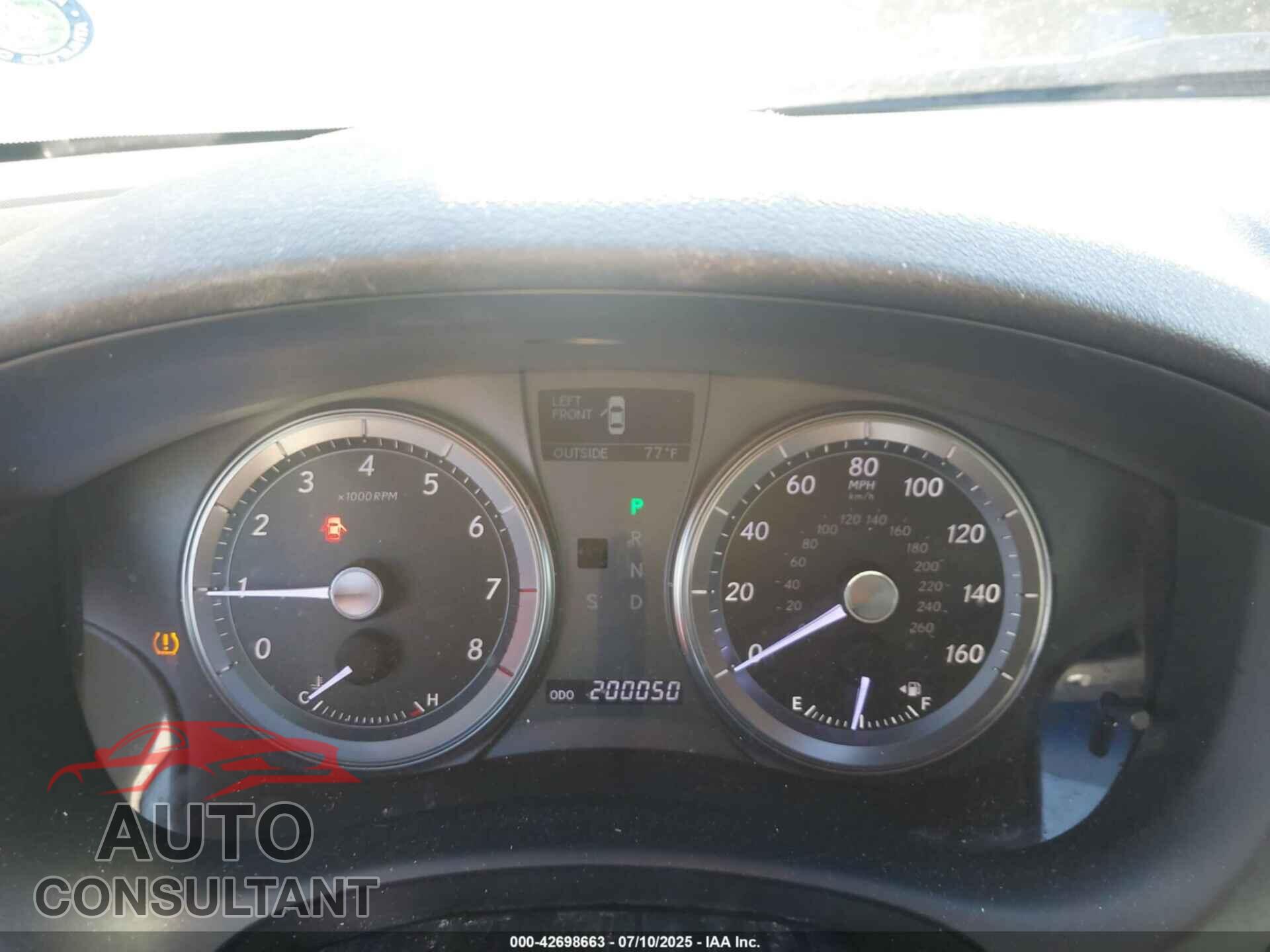 LEXUS ES 2011 - JTHBK1EG5B2451297