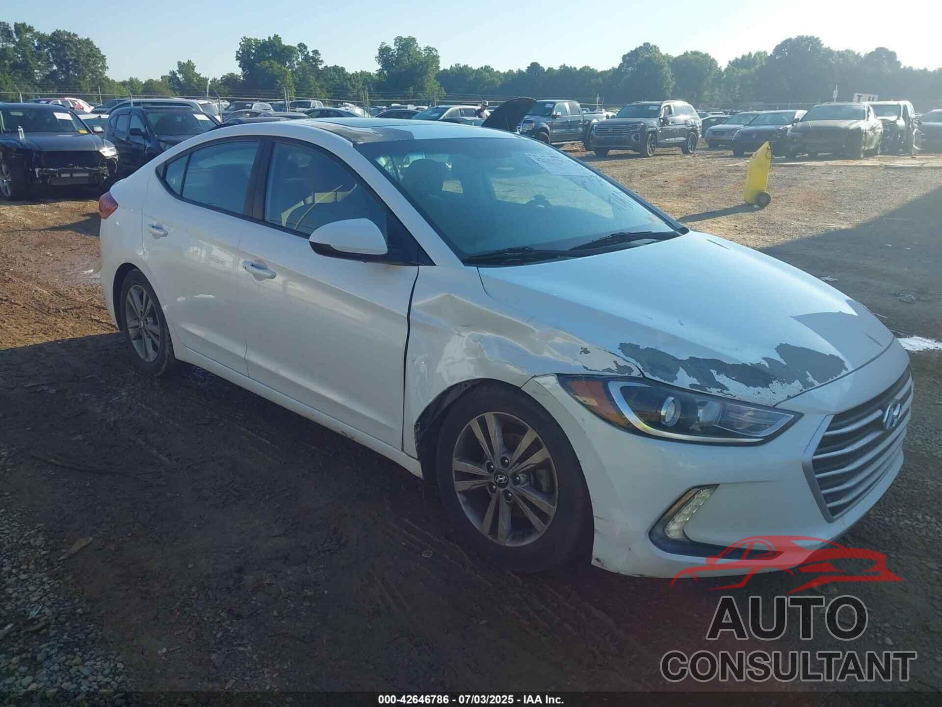 HYUNDAI ELANTRA 2018 - 5NPD84LF2JH320183