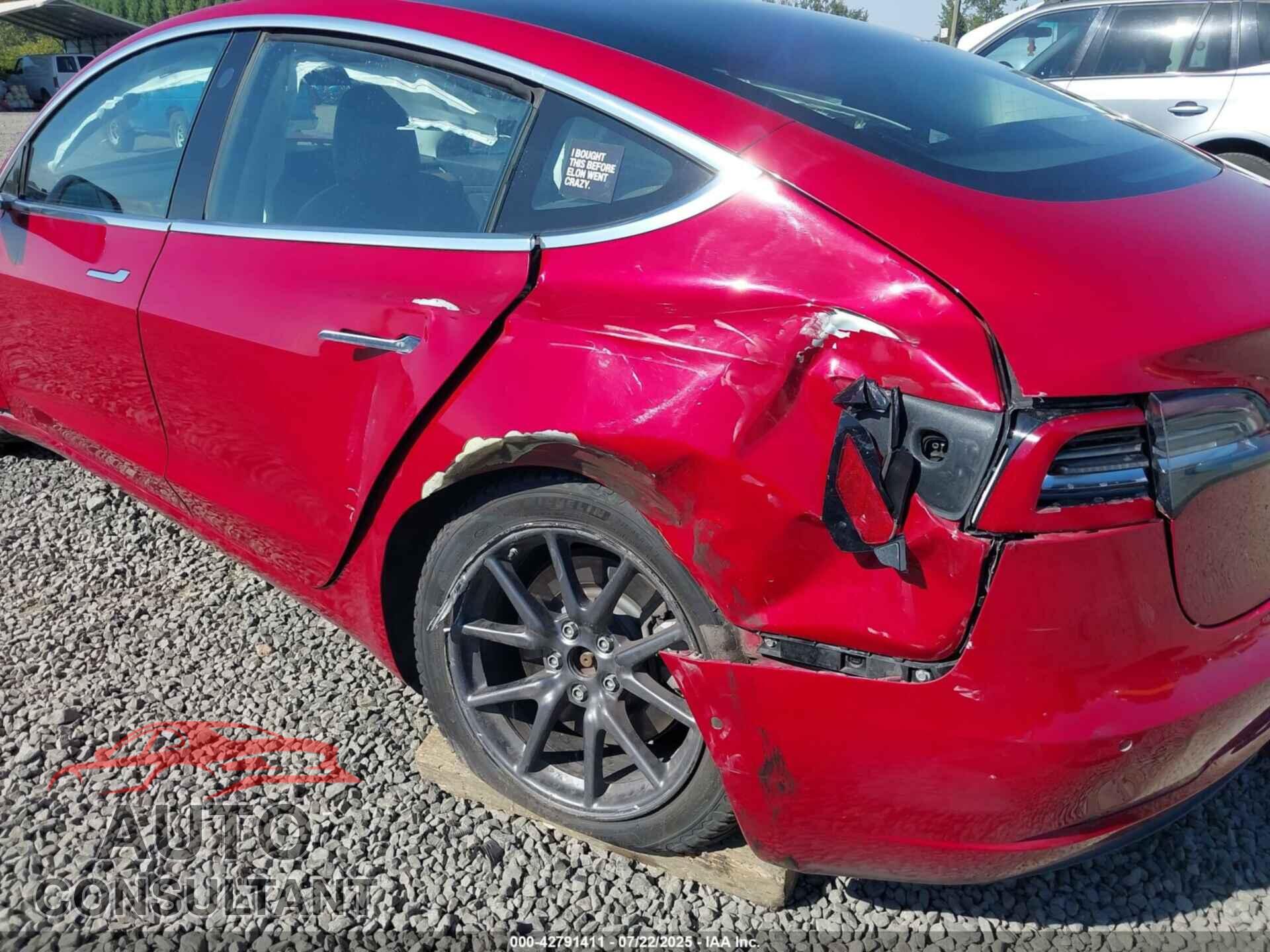 TESLA MODEL 3 2018 - 5YJ3E1EB3JF104712