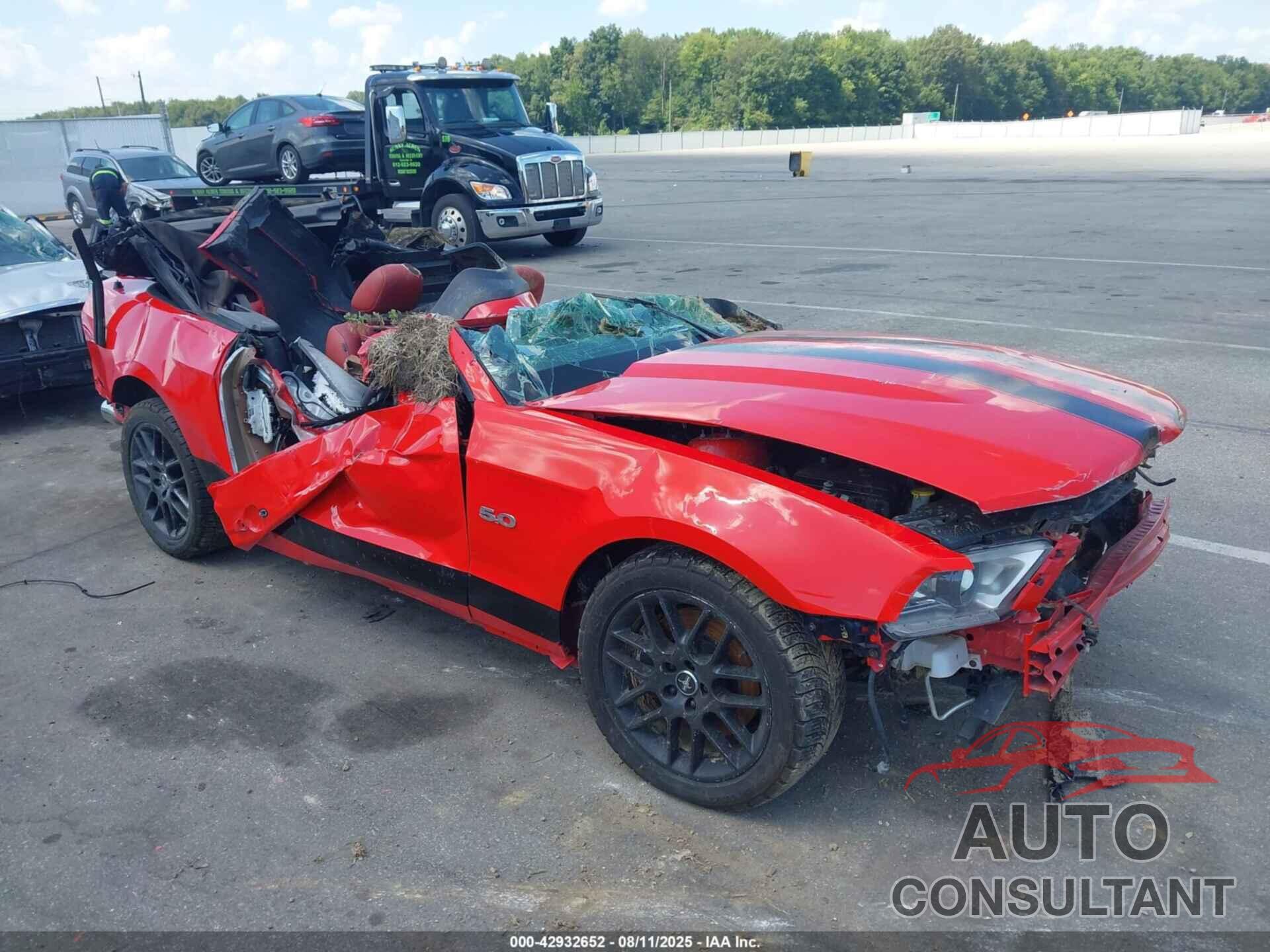 FORD MUSTANG 2012 - 1ZVBP8FF9C5229733