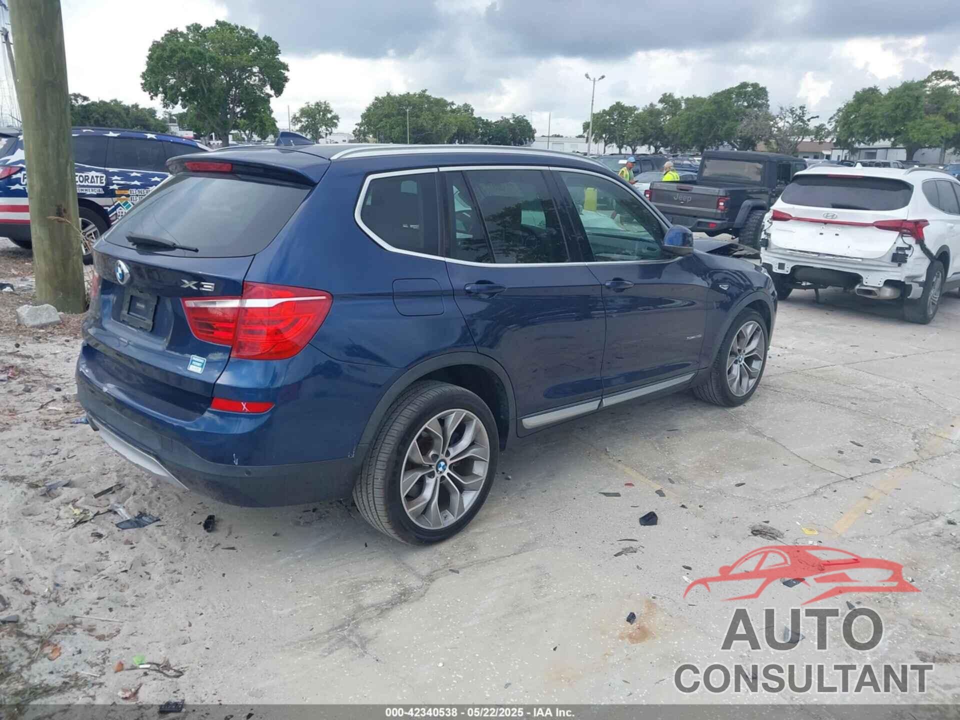 BMW X3 2016 - 5UXWZ7C58G0M83746