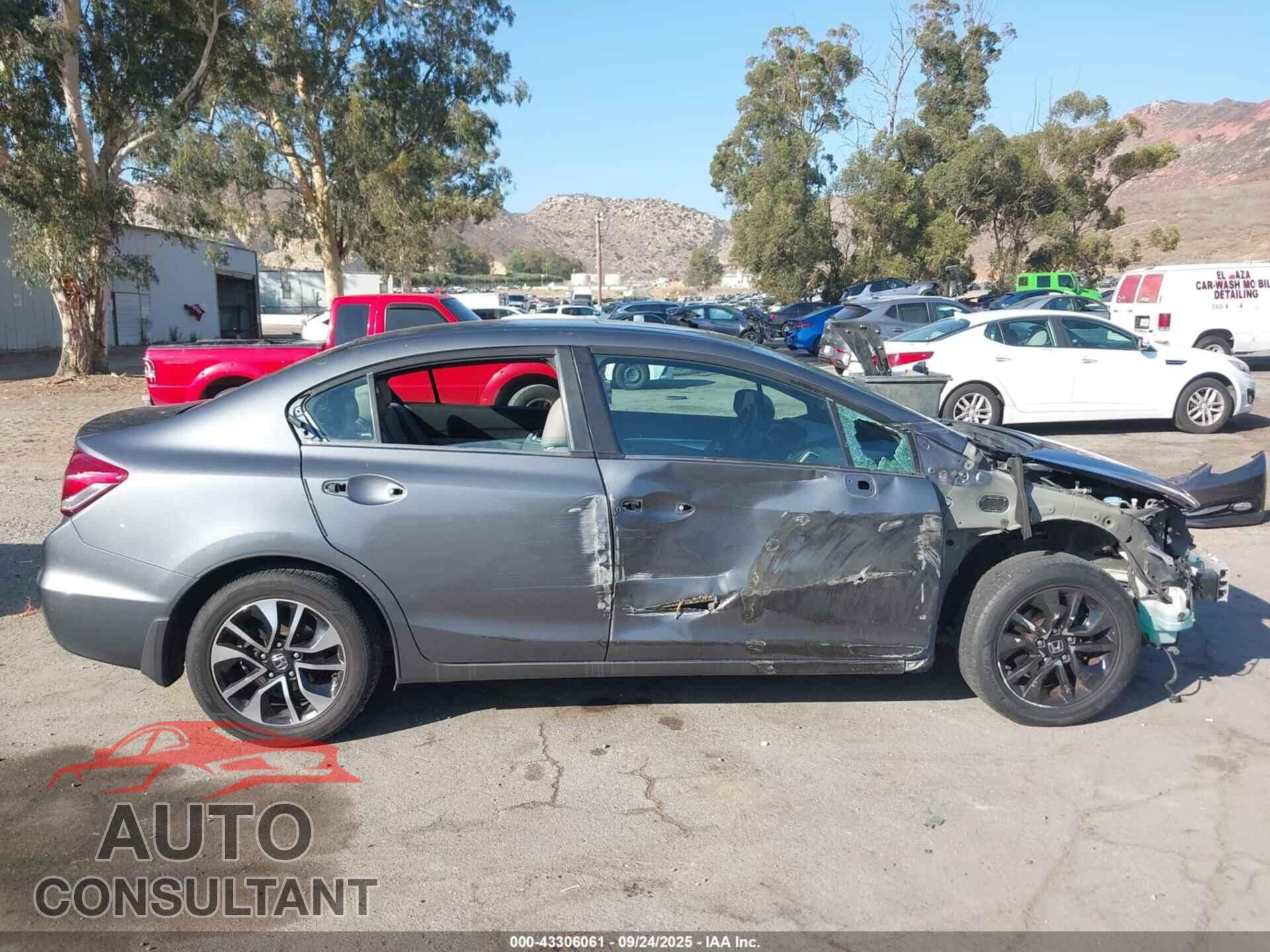 HONDA CIVIC 2013 - 19XFB2F96DE252399