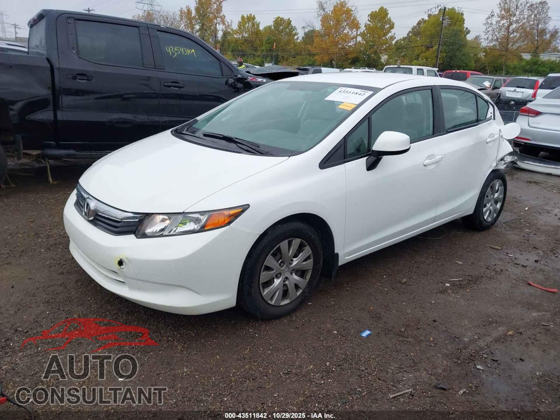 HONDA CIVIC 2012 - 19XFB2F59CE042004